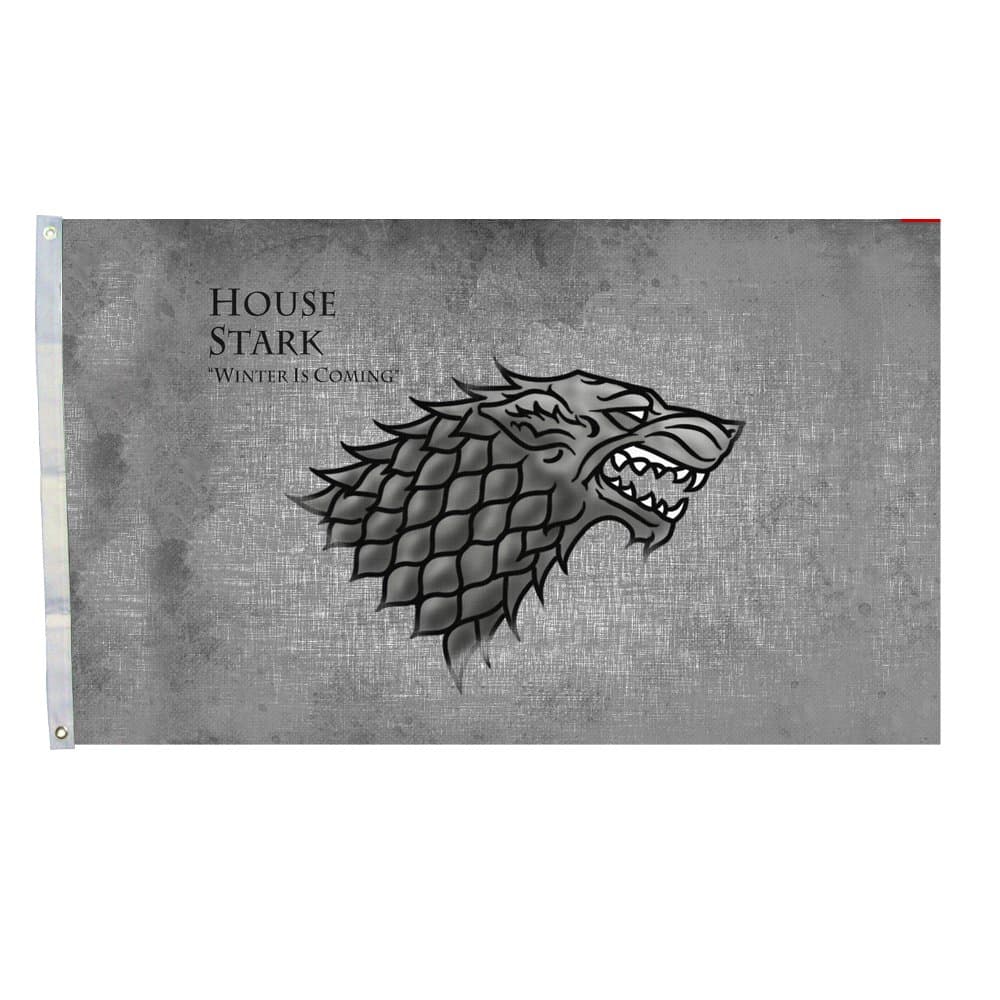 Melon Seeds House Stark of Winterfell Flag Team Logo 35 Foot