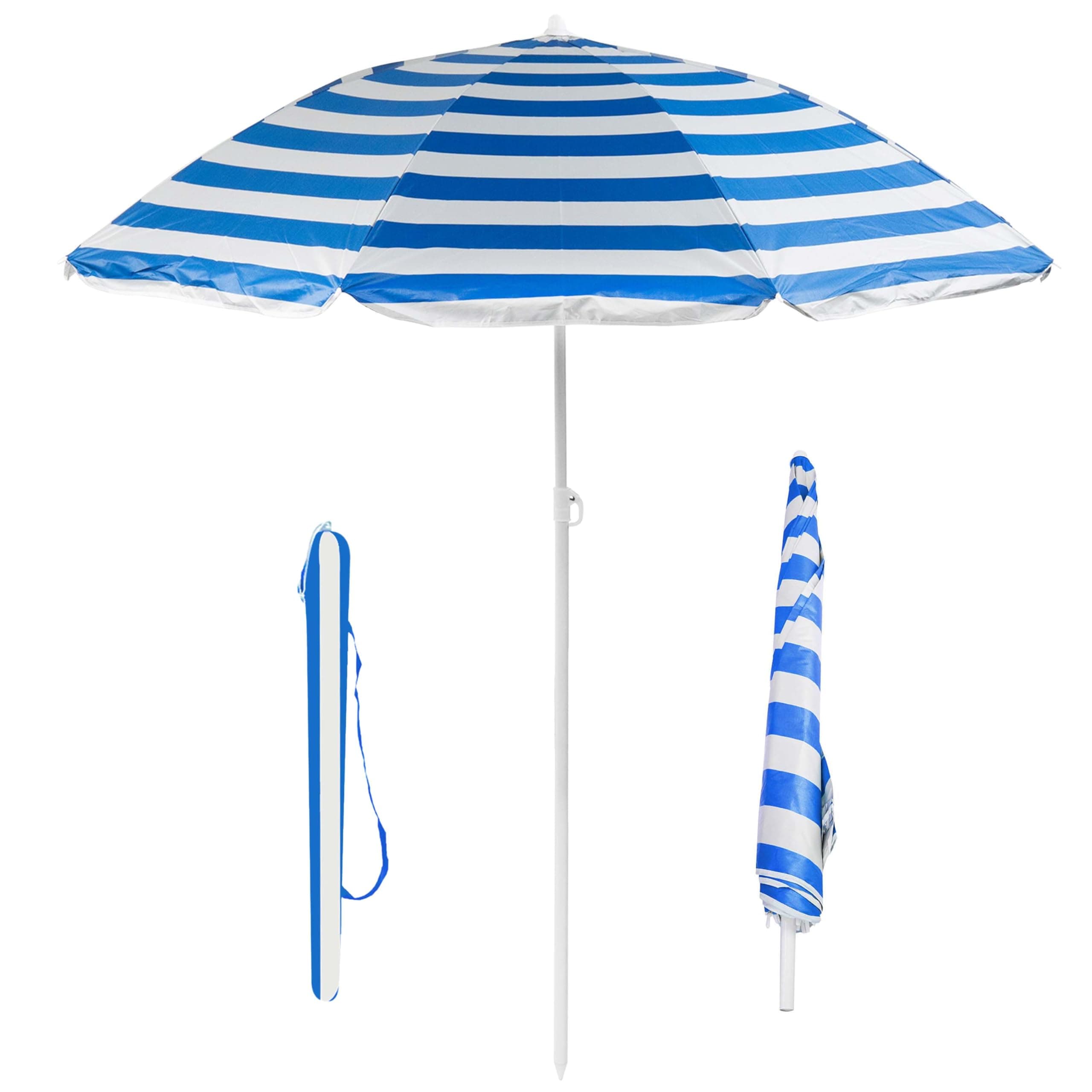 Crystals 1.7m Garden Parasol Outdoor Tilt Umbrella, Parasol UV Canopy Patio Sun Shade Umbrella for Garden