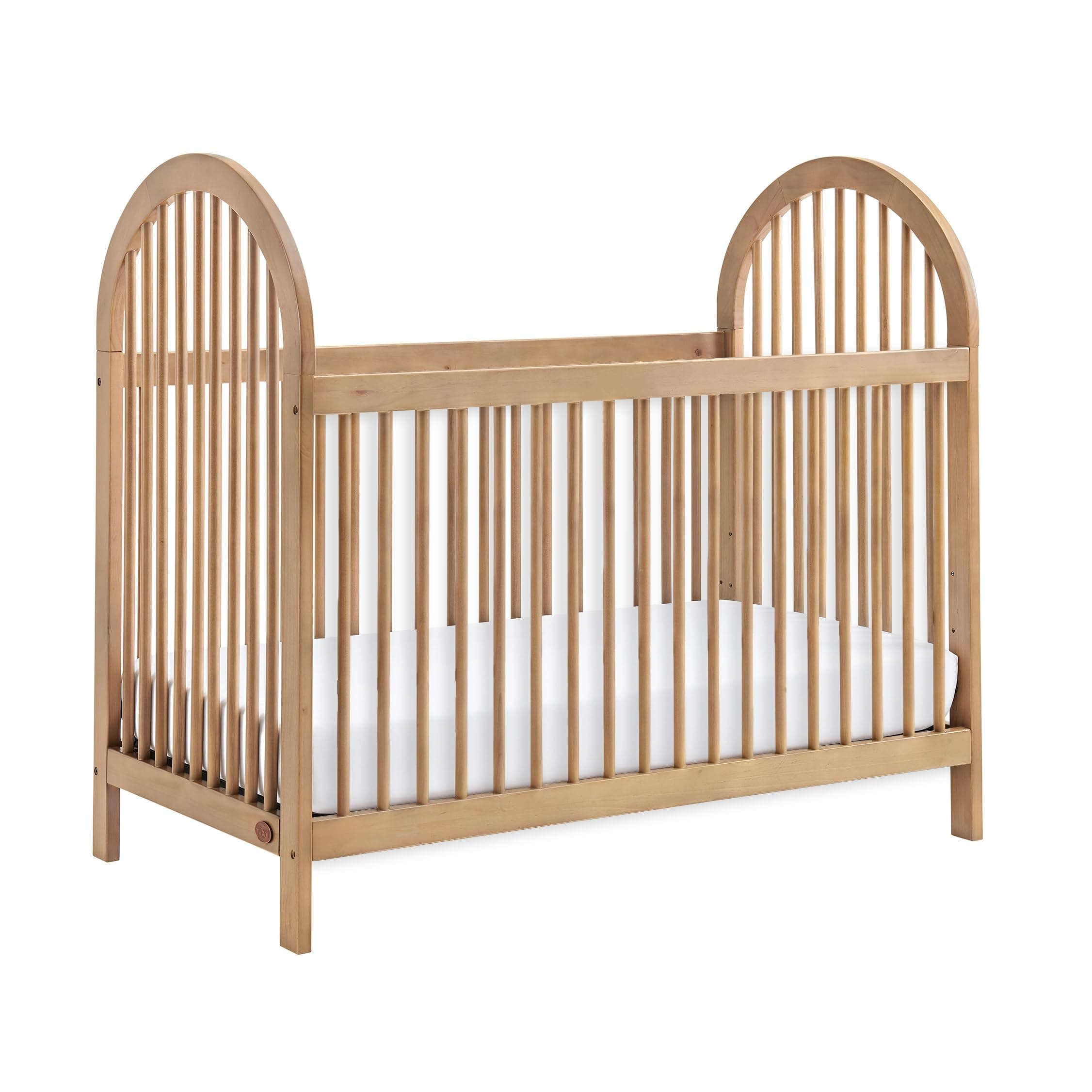 Soho Baby Everlee 3-in-1 Island Crib, Honey Wood