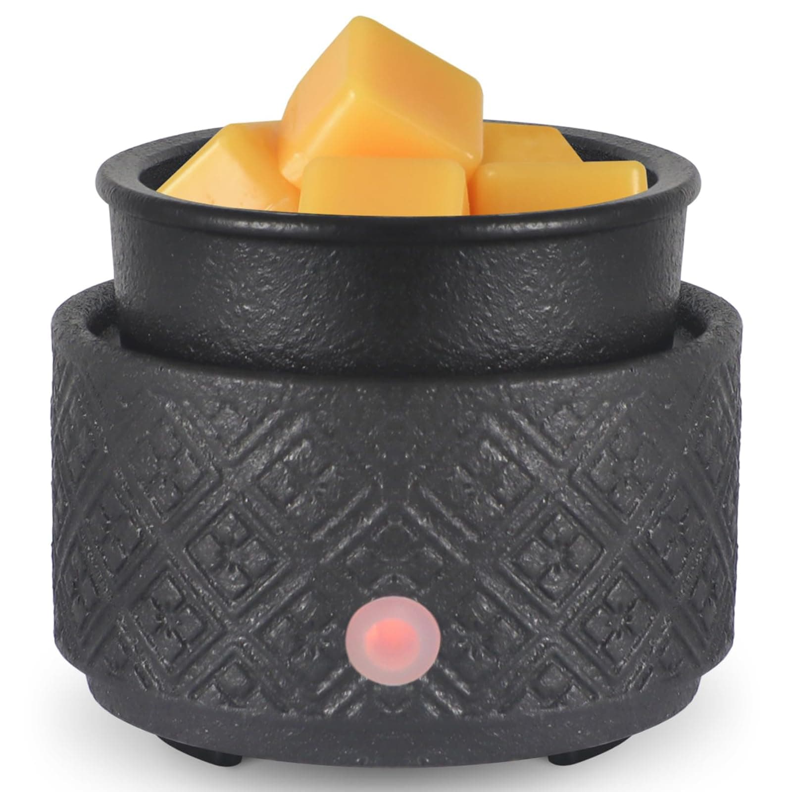 Wax Melt Warmer for Scented Wax,3-in-1Ceramic Wax Warmer Fragrances Candle Oils, Home Fragrance Burner,Electric Candle Warmer for Mom Women(Black)