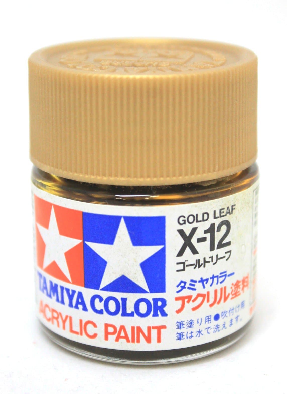 TAMIYA Acrylic X12 GlossGold Leaf TAM81012 Plastics Paint Acrylic
