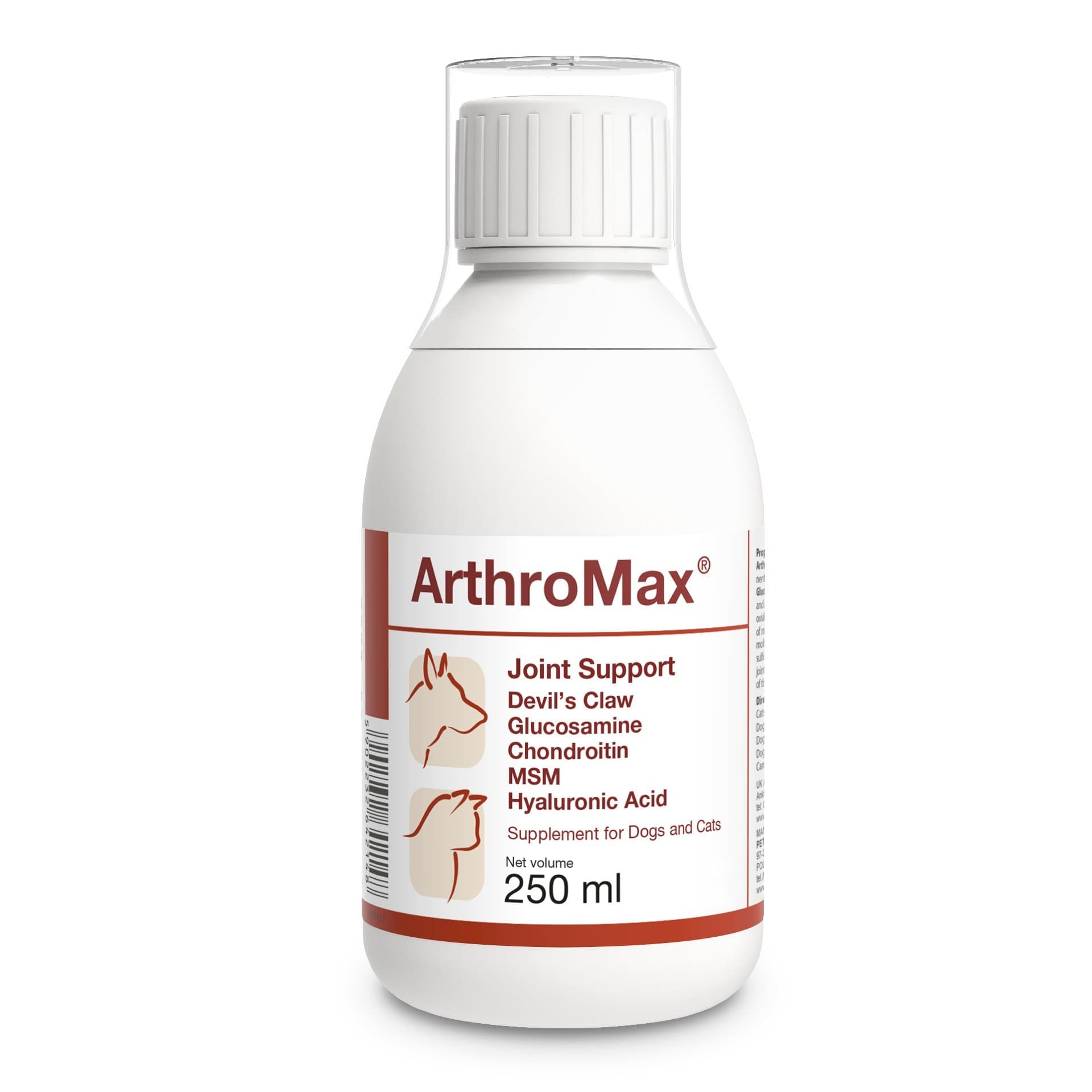 PETS Dolfos ArthroMax 250ml liquid Joint Supplement for Cats and Dogs Glucosamine Condroitin Devil's Claw MSM