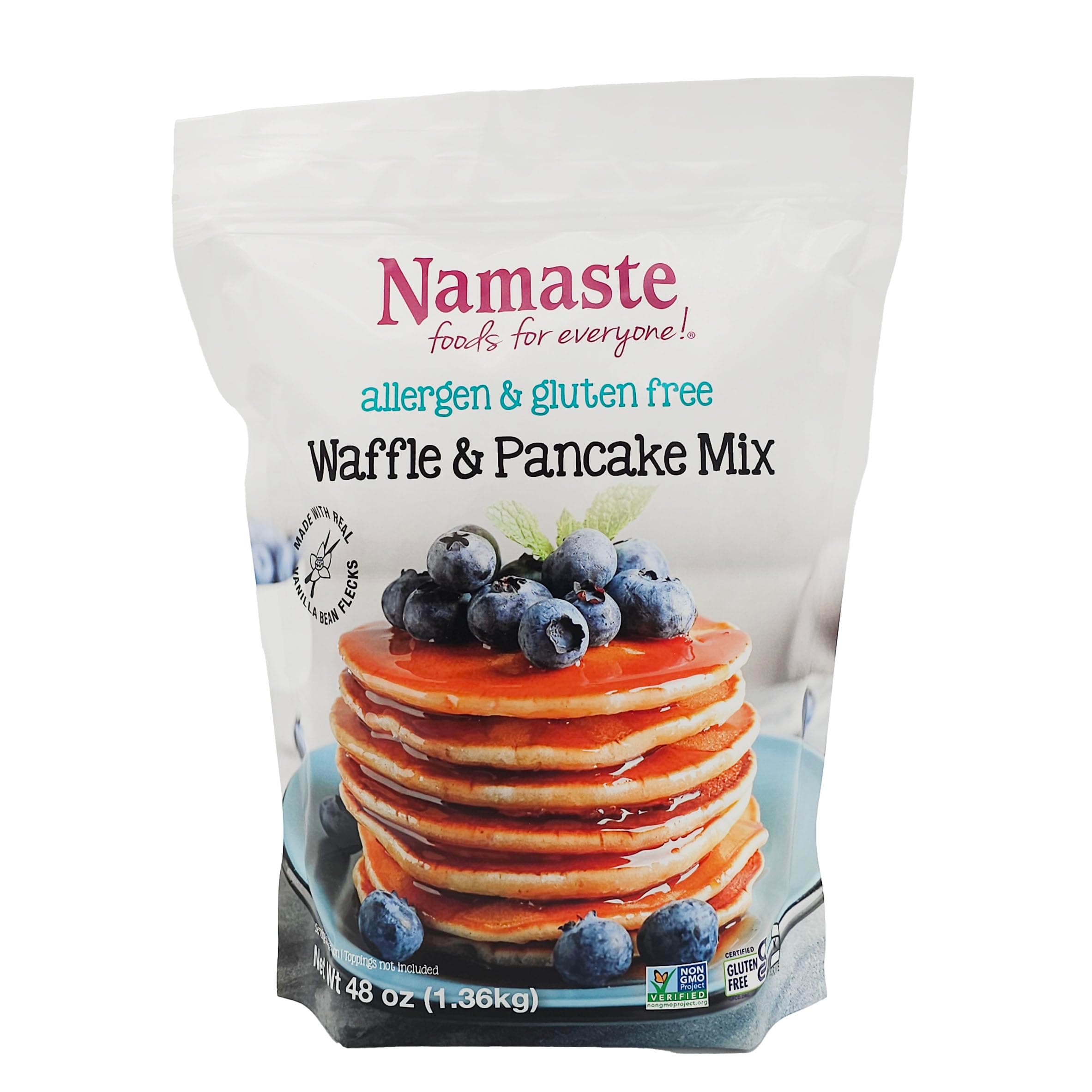 Namaste Foods Gluten Free Waffle & Pancake Mix, 48 oz