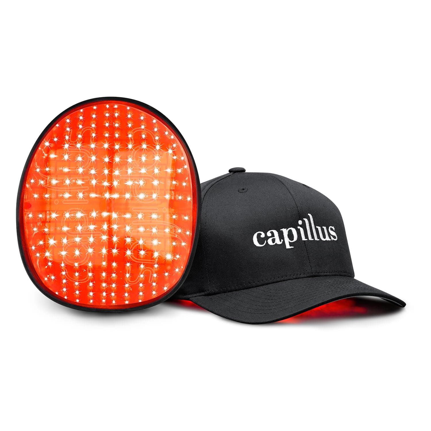 CapillusPlus Mobile Laser Therapy Cap for Hair Regrowth - NEW 6 Minute Flexible-Fitting Model - FDA-Cleared for Medical Treatment of Androgenetic Alopecia - Excellent Coverage