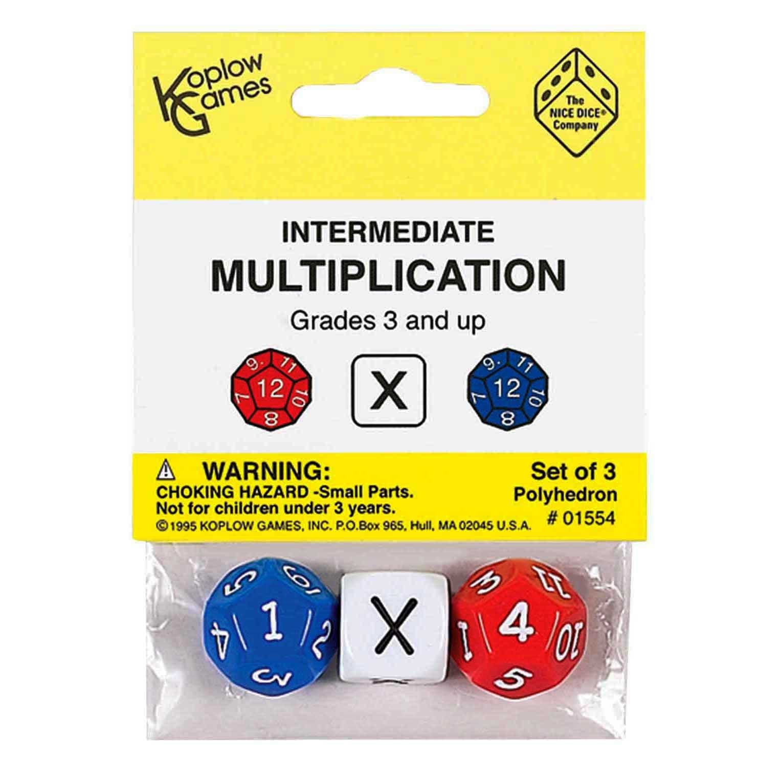 Koplow Games Intermediate Multiplication Dice