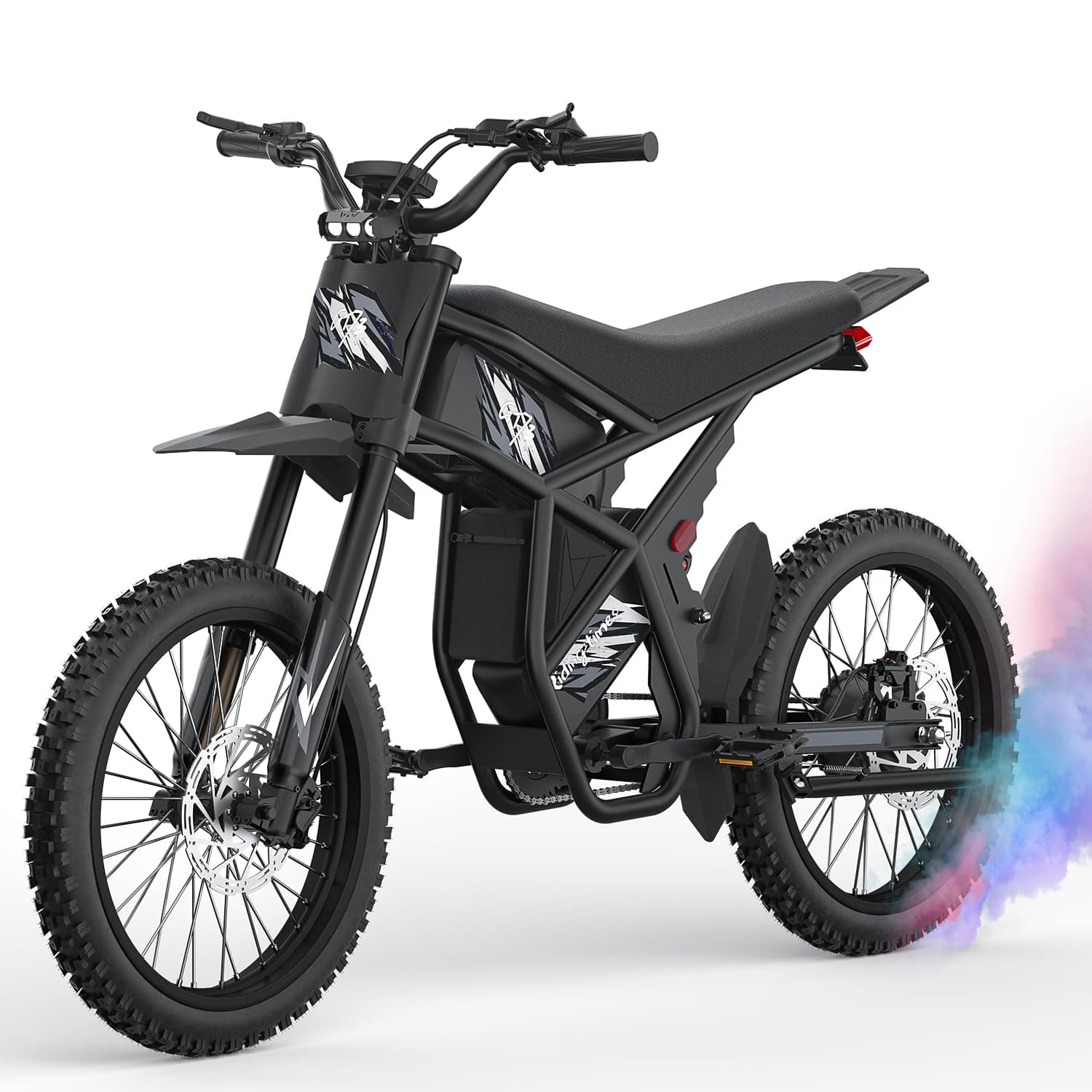 GT73 Electric Dirt Bike for Adults with Dual Battery 48V/18.2Ah, 25" Fat Tires Electric Bike 2000W Electric Motorcycle, Max 37 MPH & 85 Miles Range, All Terrain for Mountains, Snow, Sand, Road