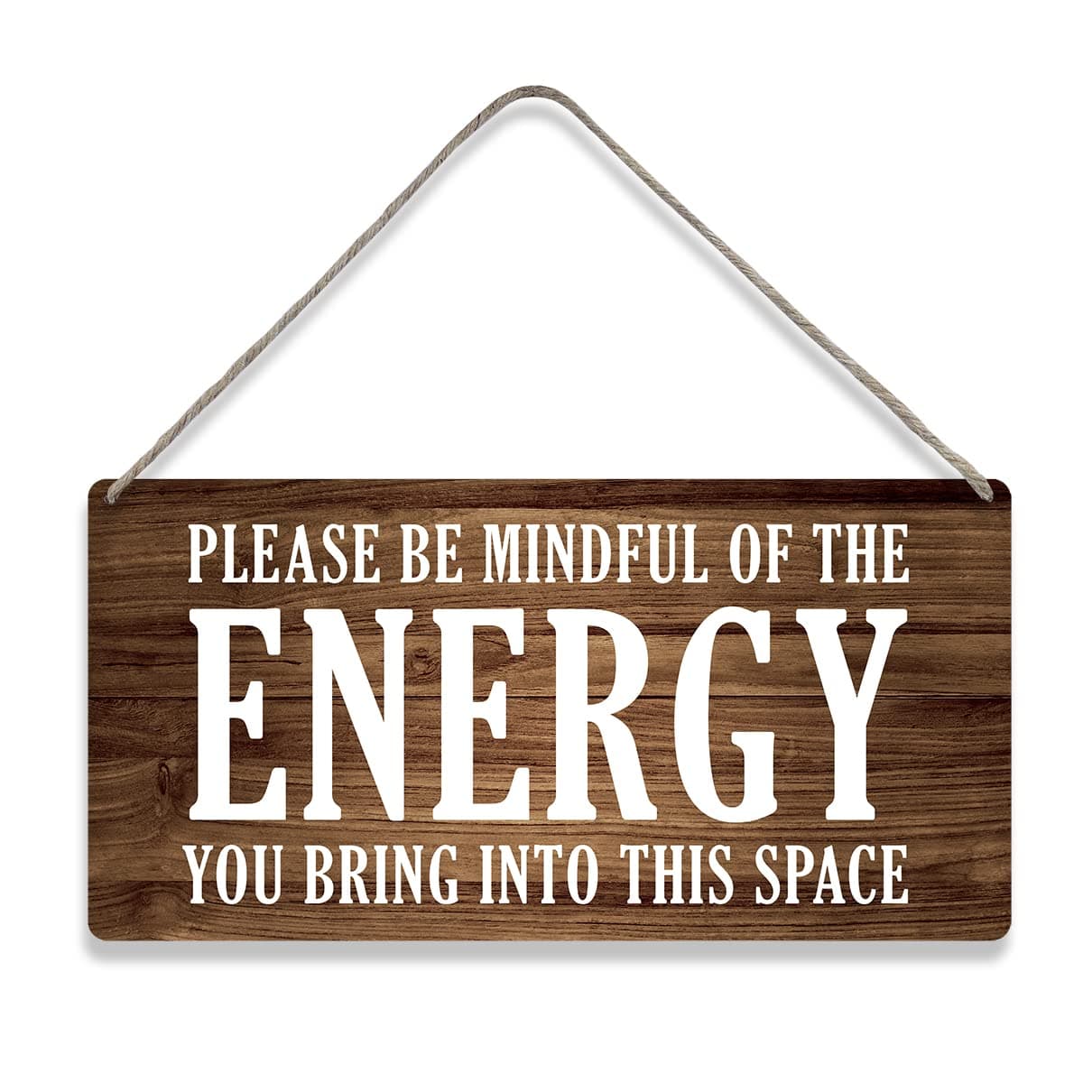Country Style Wall Decor Be Mindful Quote Wooden Signs Rustic Hanging Wall Plaque Positive Energy Sign Home Decor Present