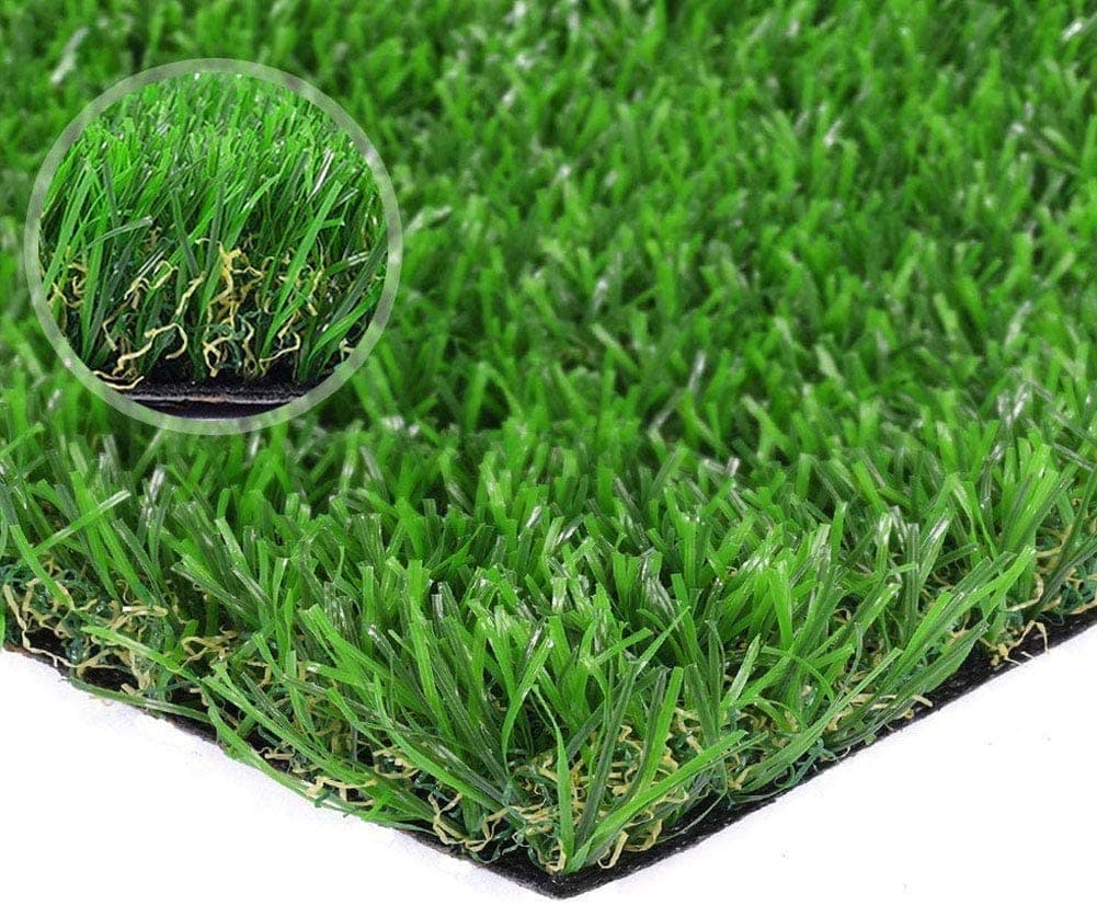 Artificial lawn Premium Synthetic Turf Fake Grass Indoor Outdoor Landscape Pet Dog Area, More Than 30 (3.3' x 5')