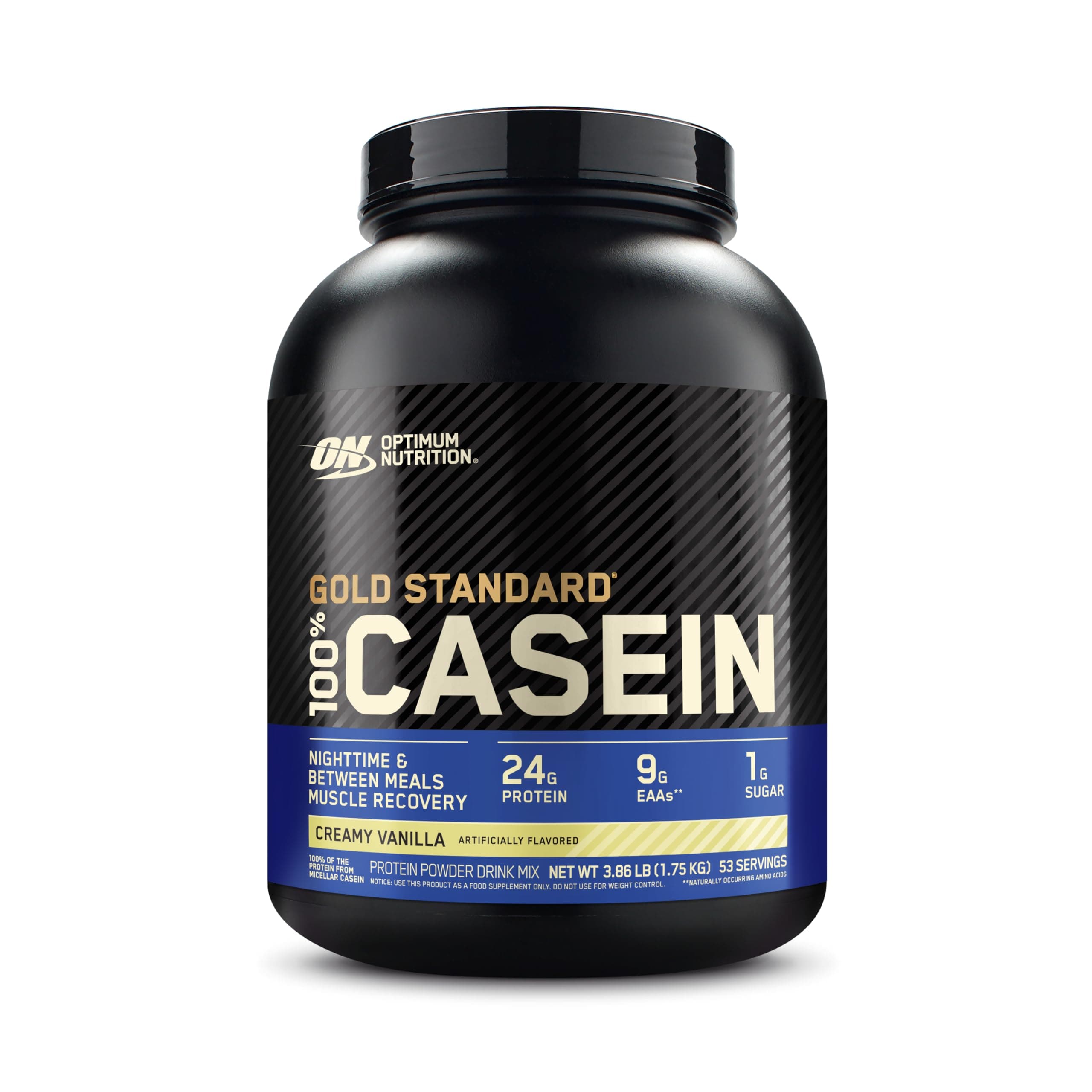 Gold Standard 100% Micellar Casein Protein Powder, Slow Digesting, Helps Keep You Full, Overnight Muscle Recovery, Creamy Vanilla, 4 Pound (Packaging May Vary)