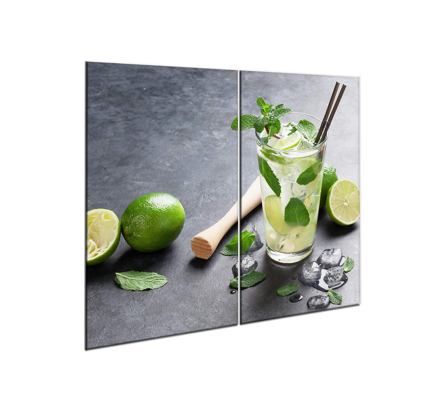 Ceramic Induction Hob Protector Cover 60 cm x 52 cm | Kitchen Wall Splashback | Large Chopping Board | Universal Tempered Glass Panel | Worktop Saver | Food Preparation | Sink Cover | by semUp