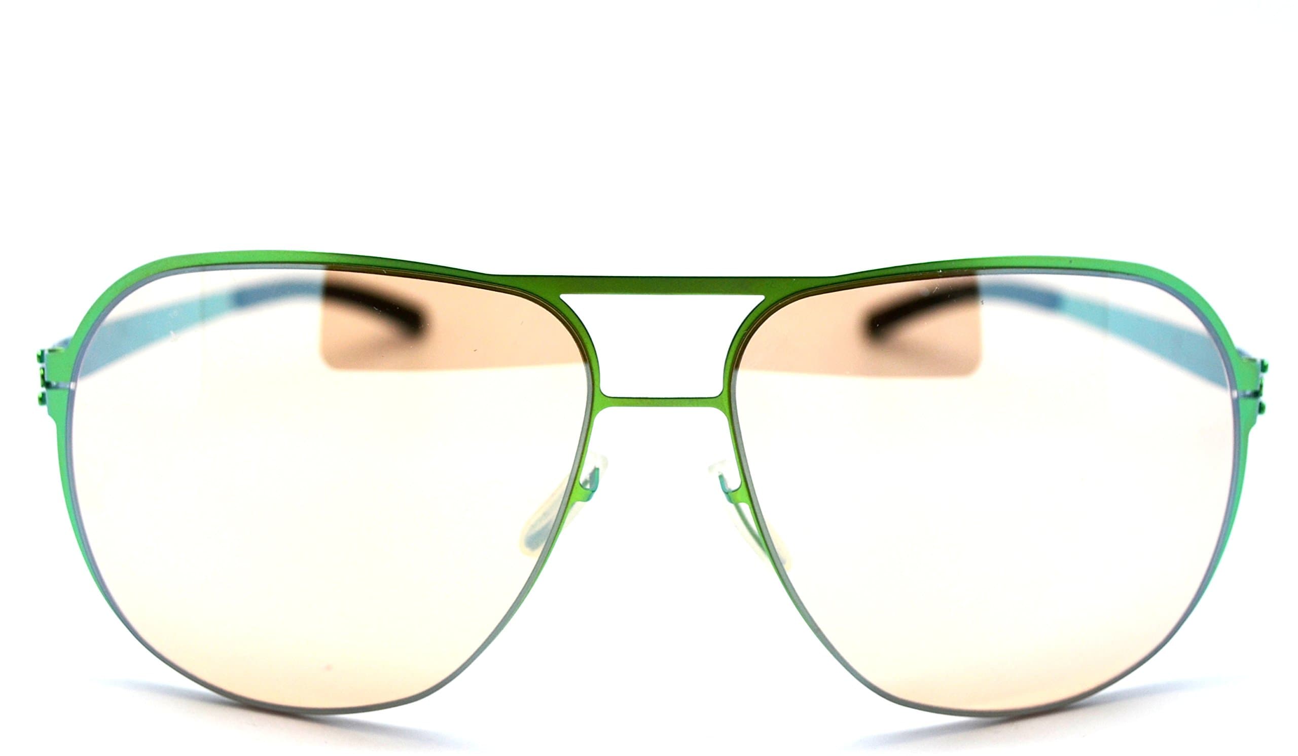 Ic!berlin Guenther n. electric green Sunglasses mirrored (excellent for golf)