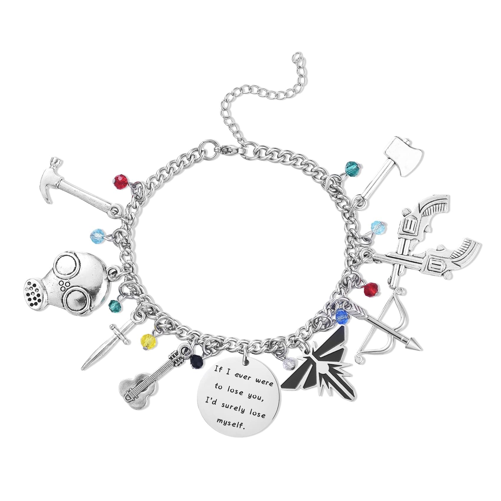 The Last of Us Merchandise Charm Bracelet for Teens Girls Boys Birthday Fan Gift