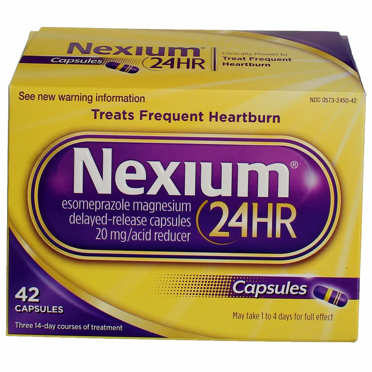 Nexium 24HR Capsules 42 ea (Pack of 3)
