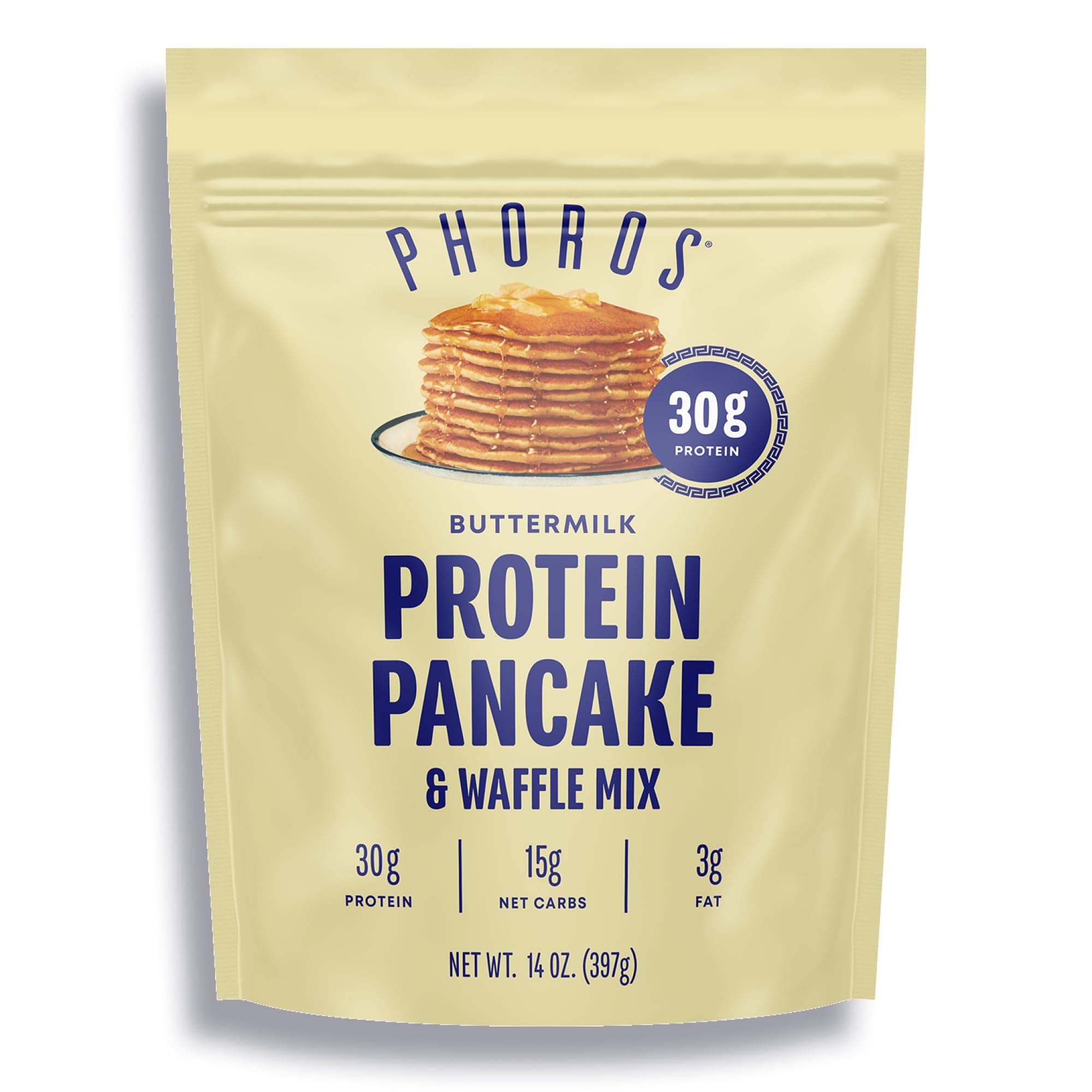 Protein Pancake Mix & Waffle , 30G Of Protein, Low Carb, High Keto-Friendly, Whey Whole Grain Oats, Wheat Pancakes, Just Add Water (Buttermilk)