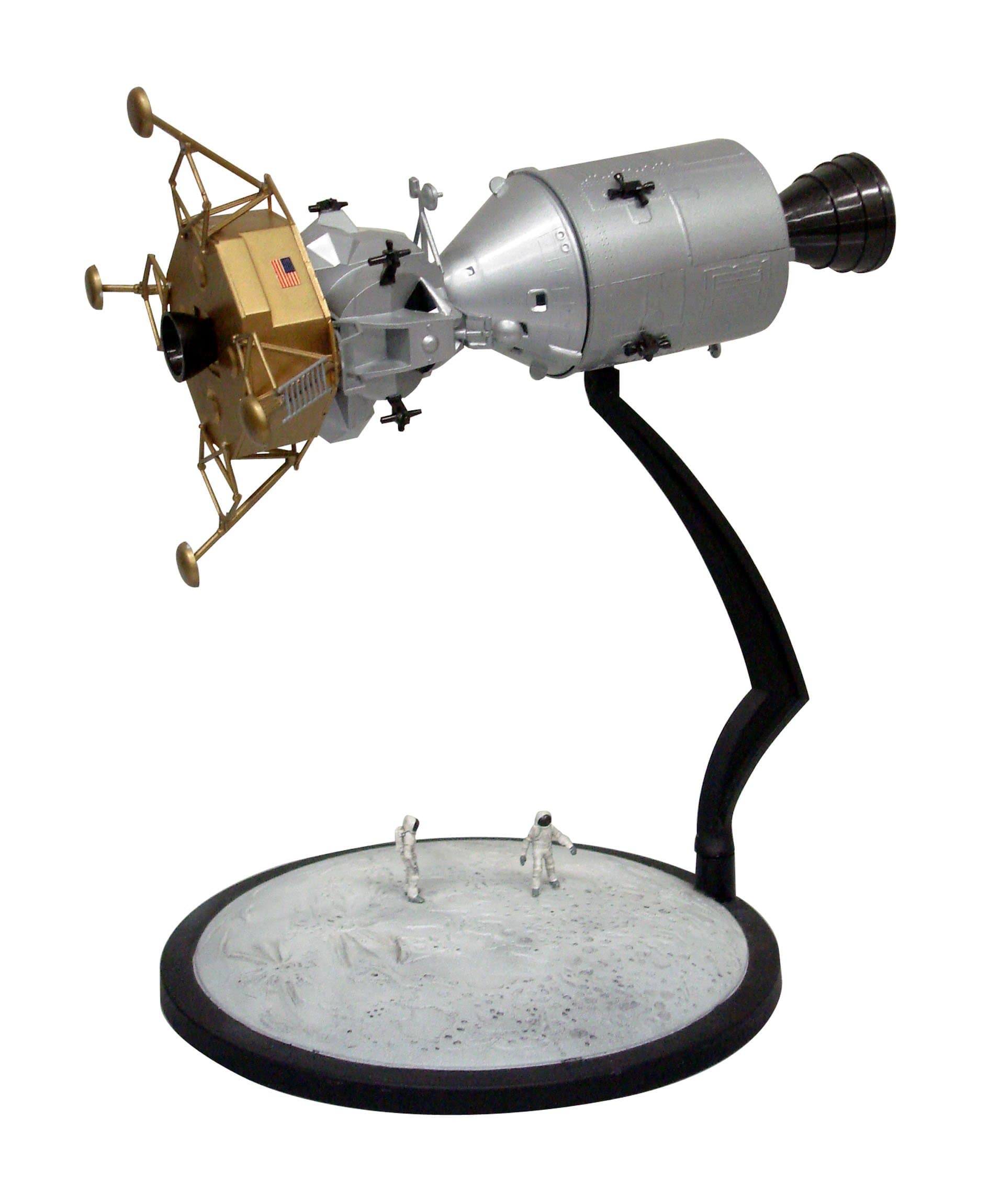 Apollo Command Module & Lunar Lander Module with Stand 1:96 Scale Model Kit 047477 by Aoshima