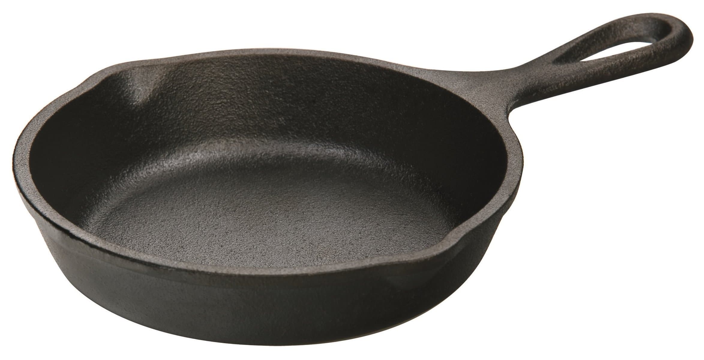 12.7 cm / 5 inch Heat-Treated Pre-Seasoned Cast Iron Mini Round Skillet/Frying Pan, H5MS,Black