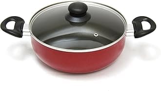 BLACKSTONE Kadai Pan Ceramic Coating Frying pan with glass lid (22 CM)