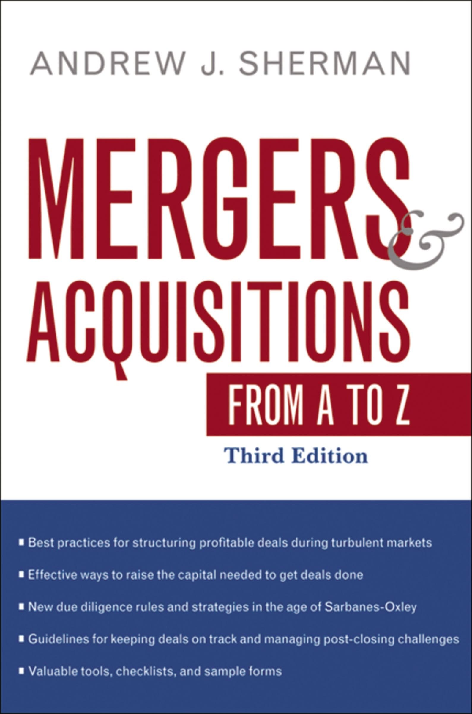 Mergers and Acquisitions from A to Z Hardcover – 16 Dec. 2010
