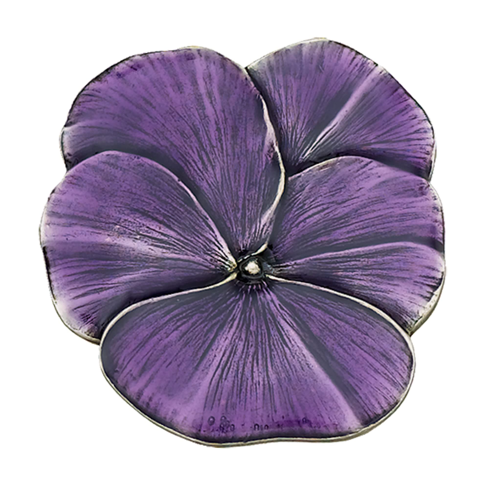 DANFORTH– Purple Pansy Brooch Pin – Handcrafted Pewter Brooch Pins For Women – 1 ¾” – Made In USA
