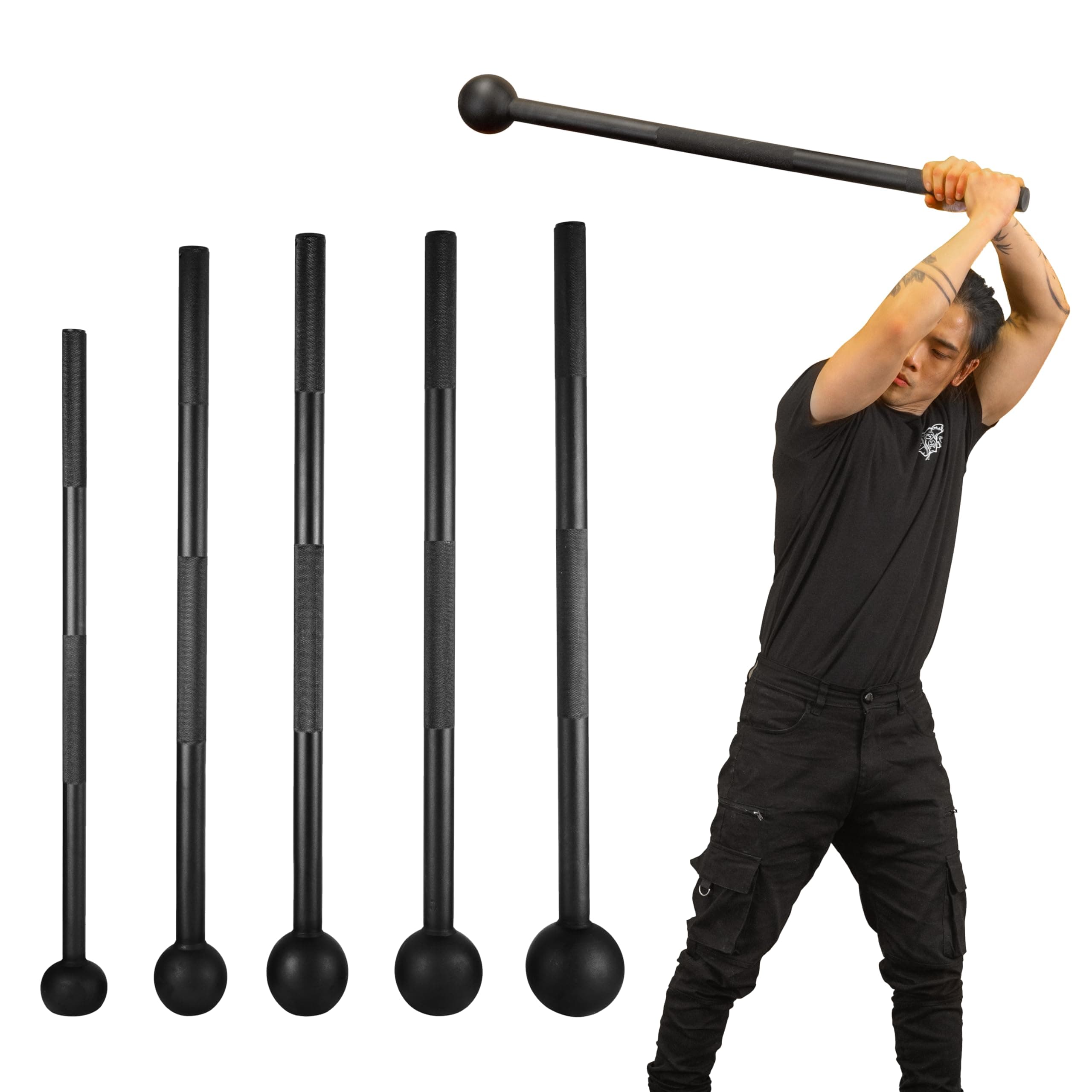 Alloy Steel Mace for Home & Gym Fitness, Weighted Macebell for Strength Training, Shoulder, Grips & Forearms Workouts, (4kg, 6kg, 8kg, 10kg & 12kg)