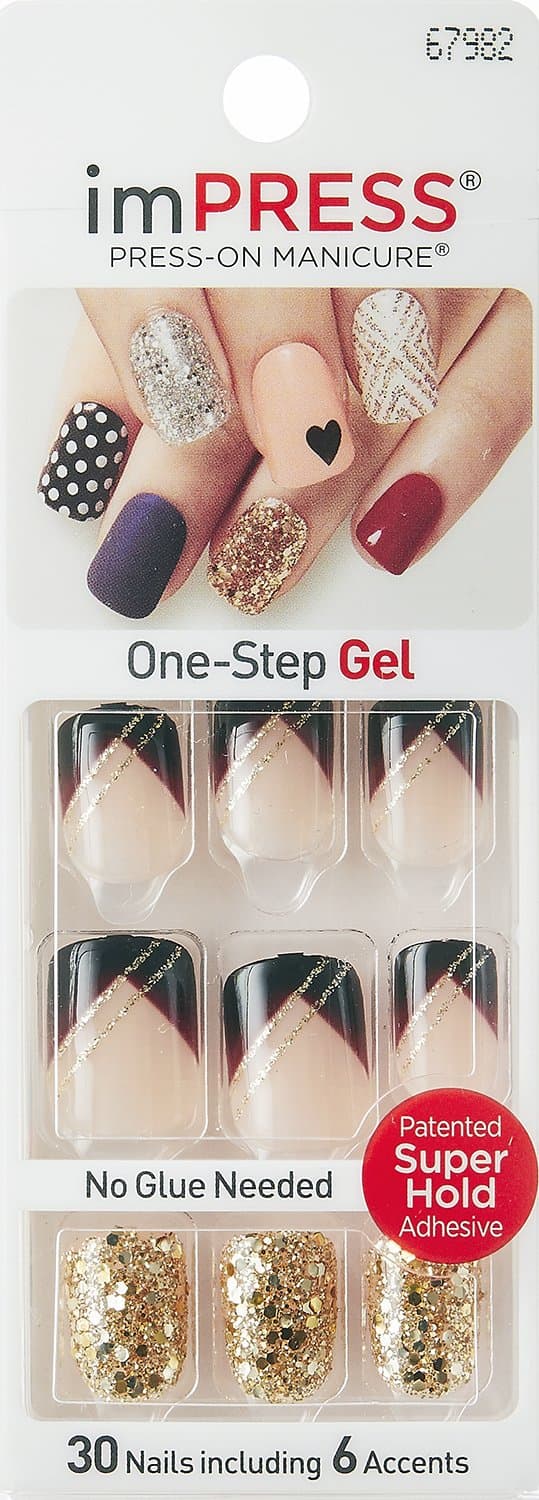 KISS imPRESS "BAD ROMANCE" by Broadway Press-On Manicure Nails