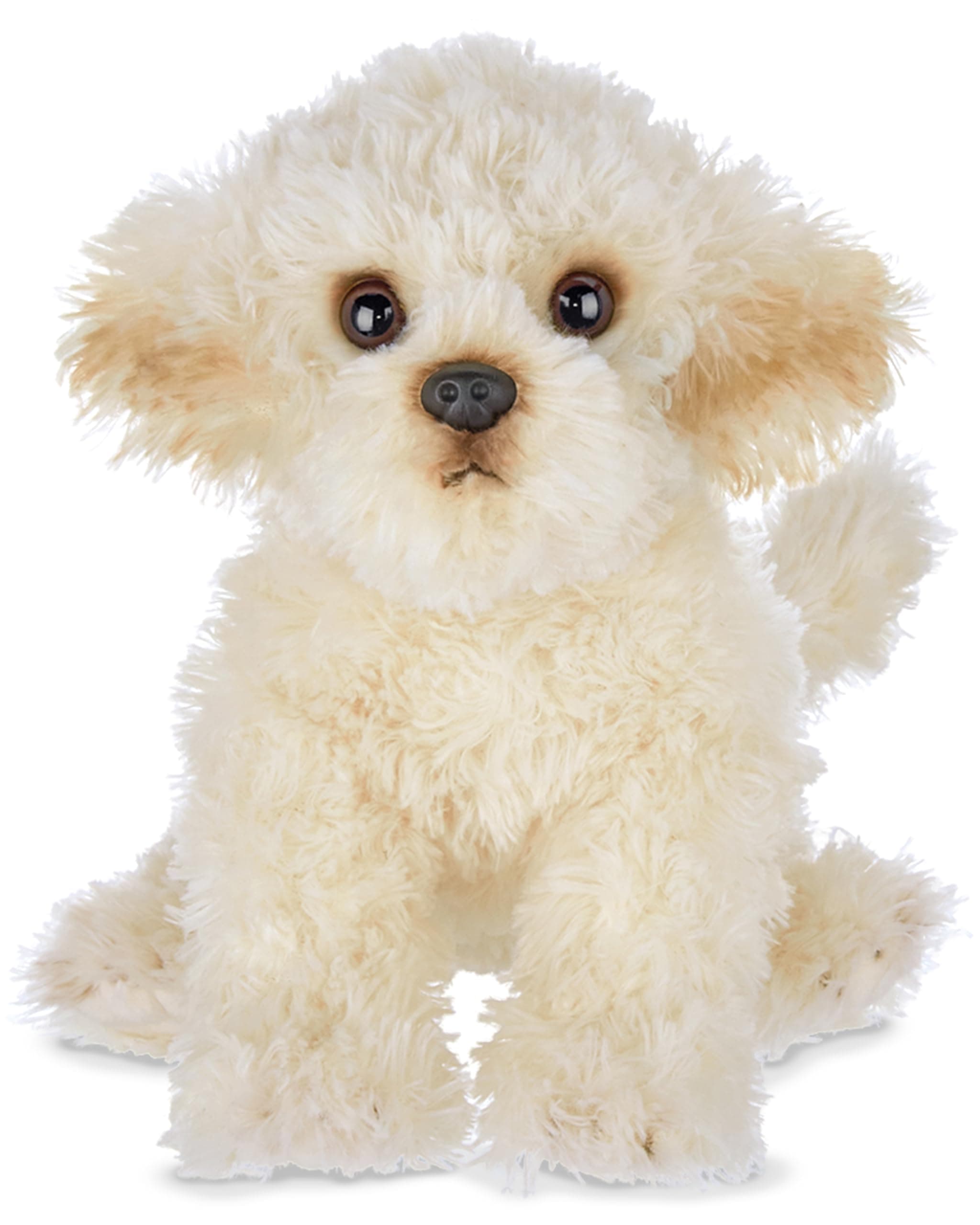 Bearington White Dog 13 Inch White Dog Stuffed Animal - Labradoodle Stuffed Animal - Maltipoo Stuffed Animals