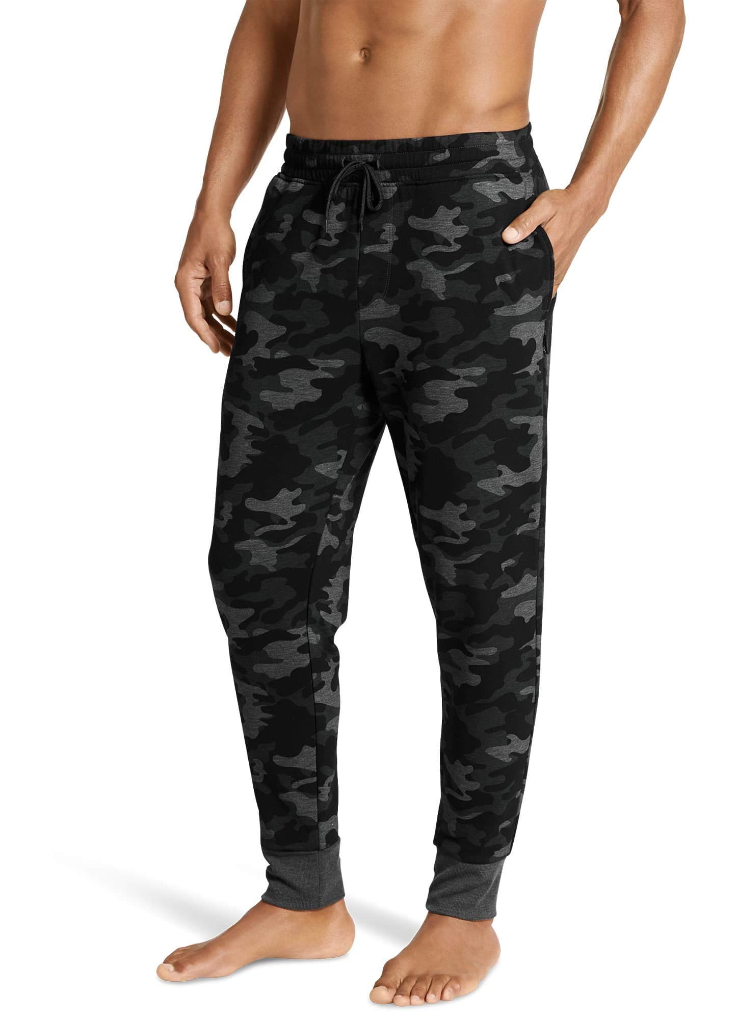 mens Active Basic Fleece Jogger Sweatpant Casual Pants