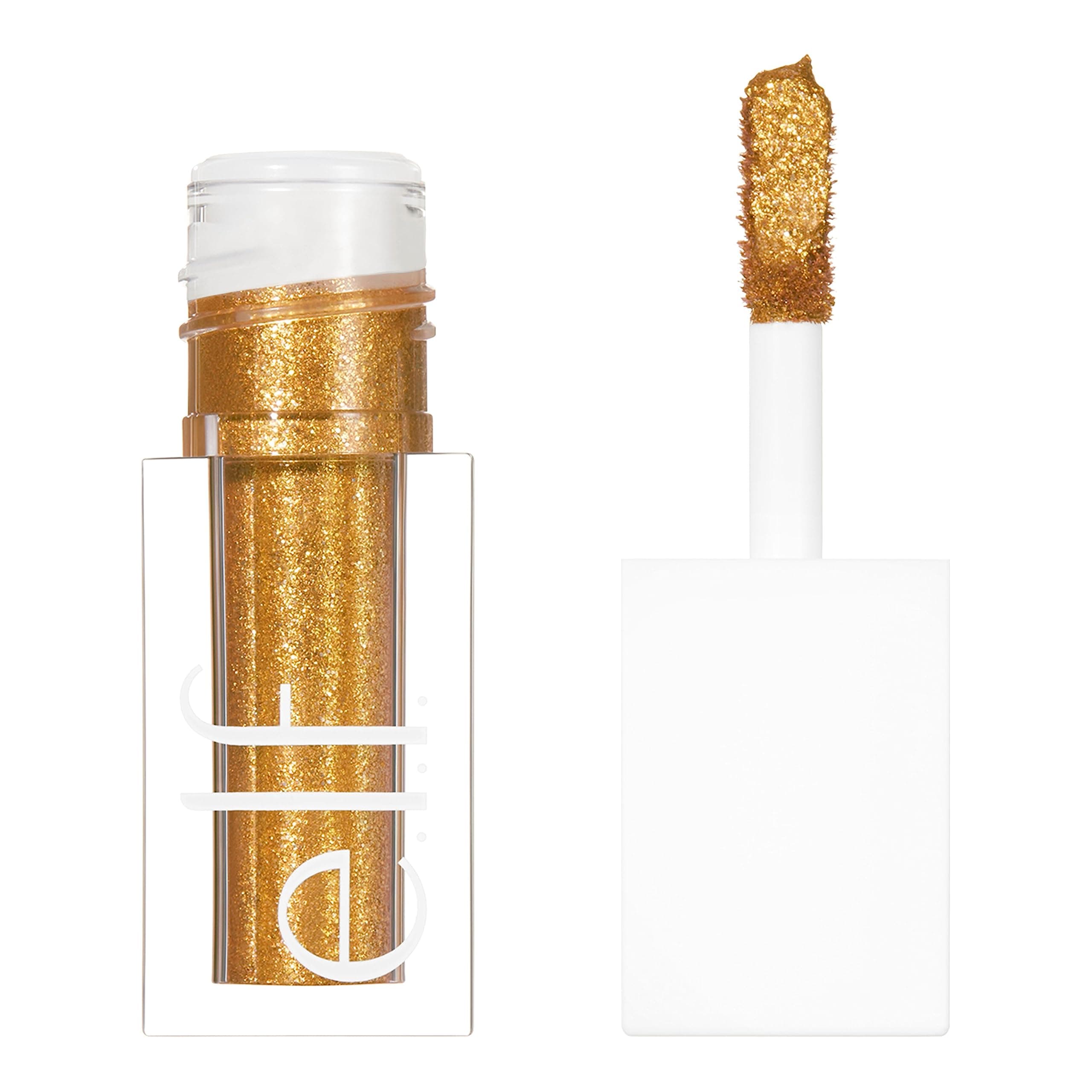 Liquid Glitter Eyeshadow, One Swipe Coverage, Comfortable Wear with Minimal Fallout, Long-Lasting Glitter, 24K Gold
