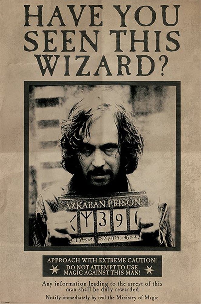 Harry Potter - Wanted Sirius Black - Film Fantasy Familie Kino Poster Druck - Grösse 61x91,5 cm