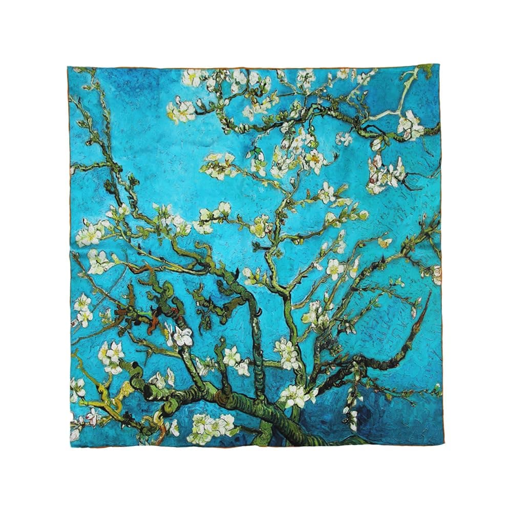 'DANA XU 100% Mulberry Silk Satin Scarf 35''×35'' inches Square Large Size Hair Fashion Head Wraps For Evening'