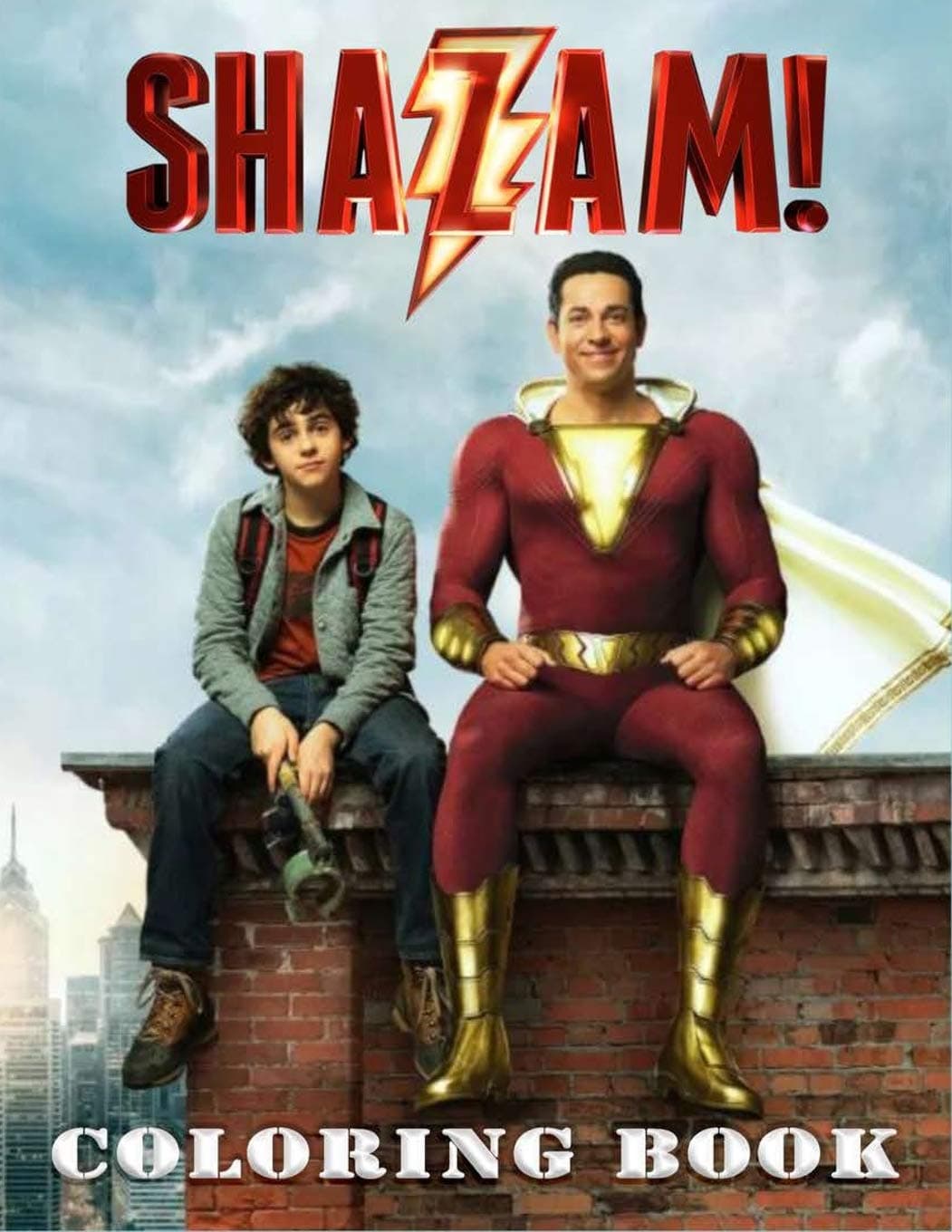 Sahazam Coloring Book: Ultimate Coloring Pages With High Quality - Super Hero Shazam Funny Coloring Book For Kids And Adult - Prefect Gift Holidays - Coloring Book For Everyone