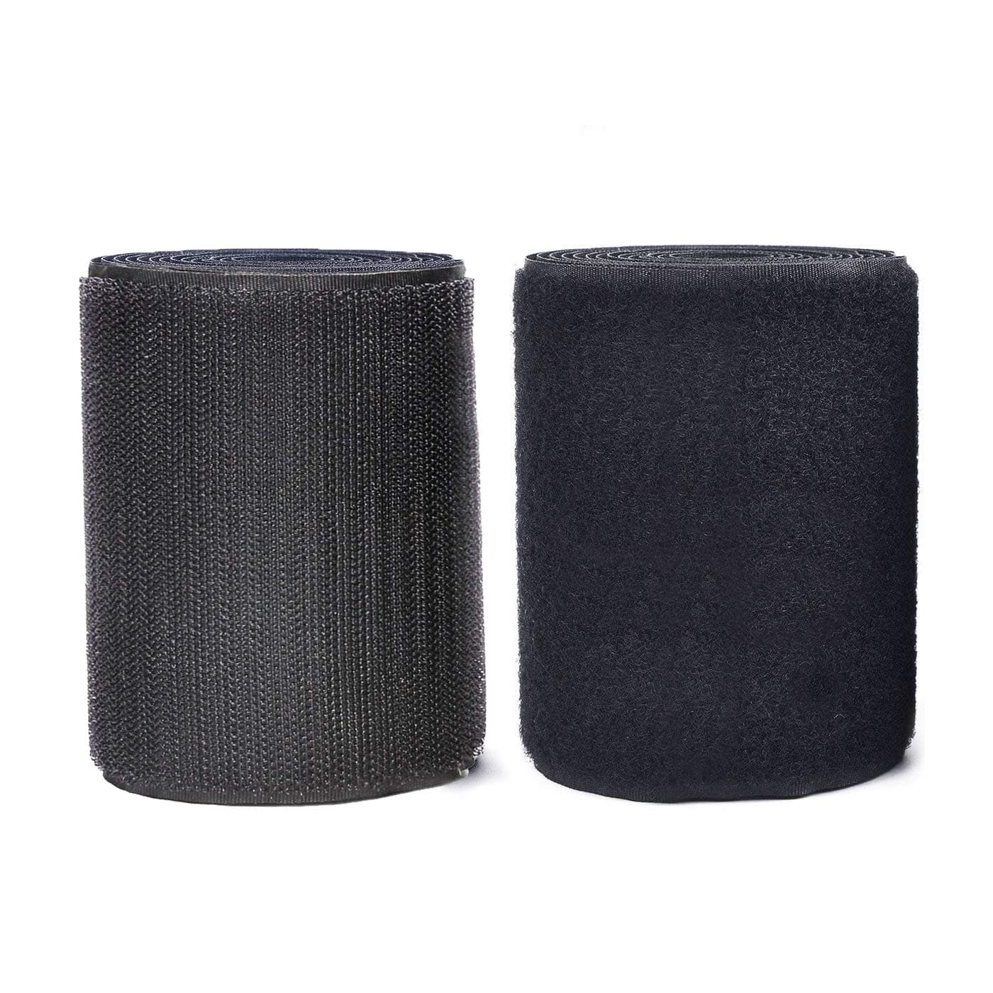 STAY GENT 11 CM (4.3Inch) Wide 2 Meters Long Sew On Hook and Loop Strips with Non-Adhesive Back Nylon Fabric Fastener for Couch Cushions, Guitar Pedal, Cable Management and Crafts Projects