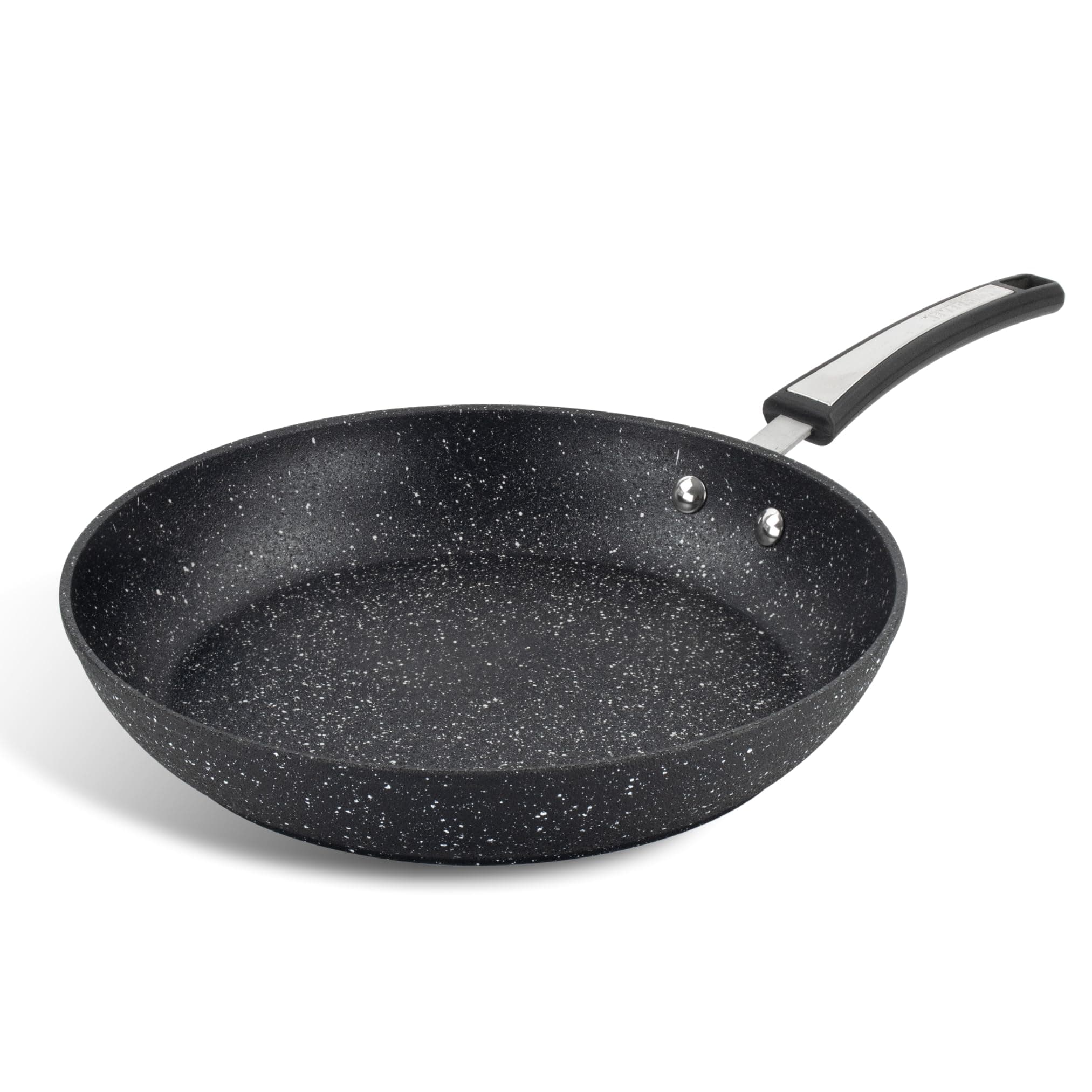 Scoville Xtra 28cm Frying Pan, Non Stick Frying Pan, NEVERSTICK Coated, Suitable for All Hobs, Rapid Heat Conduction, Perfect for Frying Eggs, PFOA Free, Aluminium, Black [Amazon Exclusive]