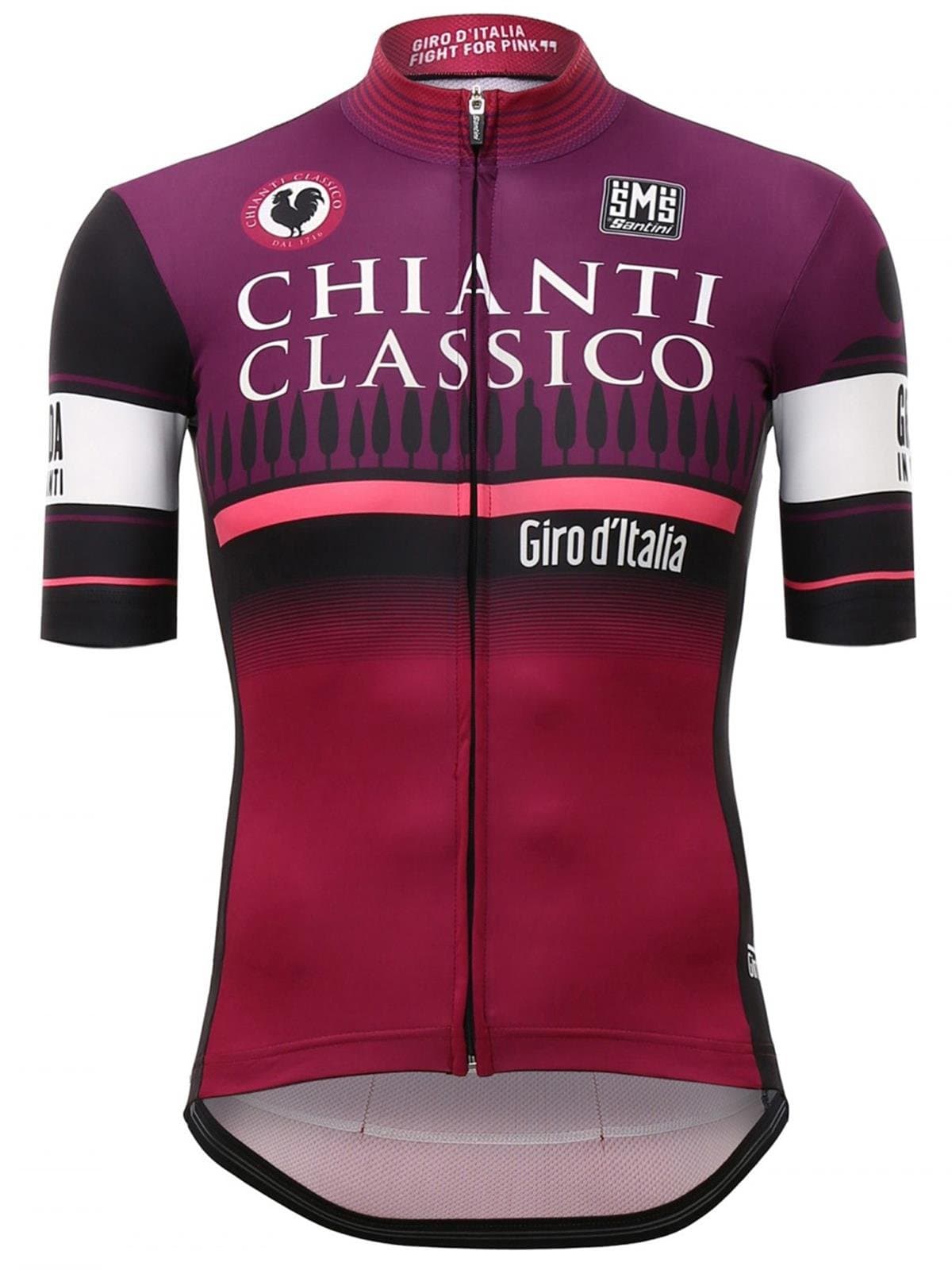 Santini Replica Men's Giro d'Italia 2016 Stage 9 Chianti Short Sleeve Jersey - Red