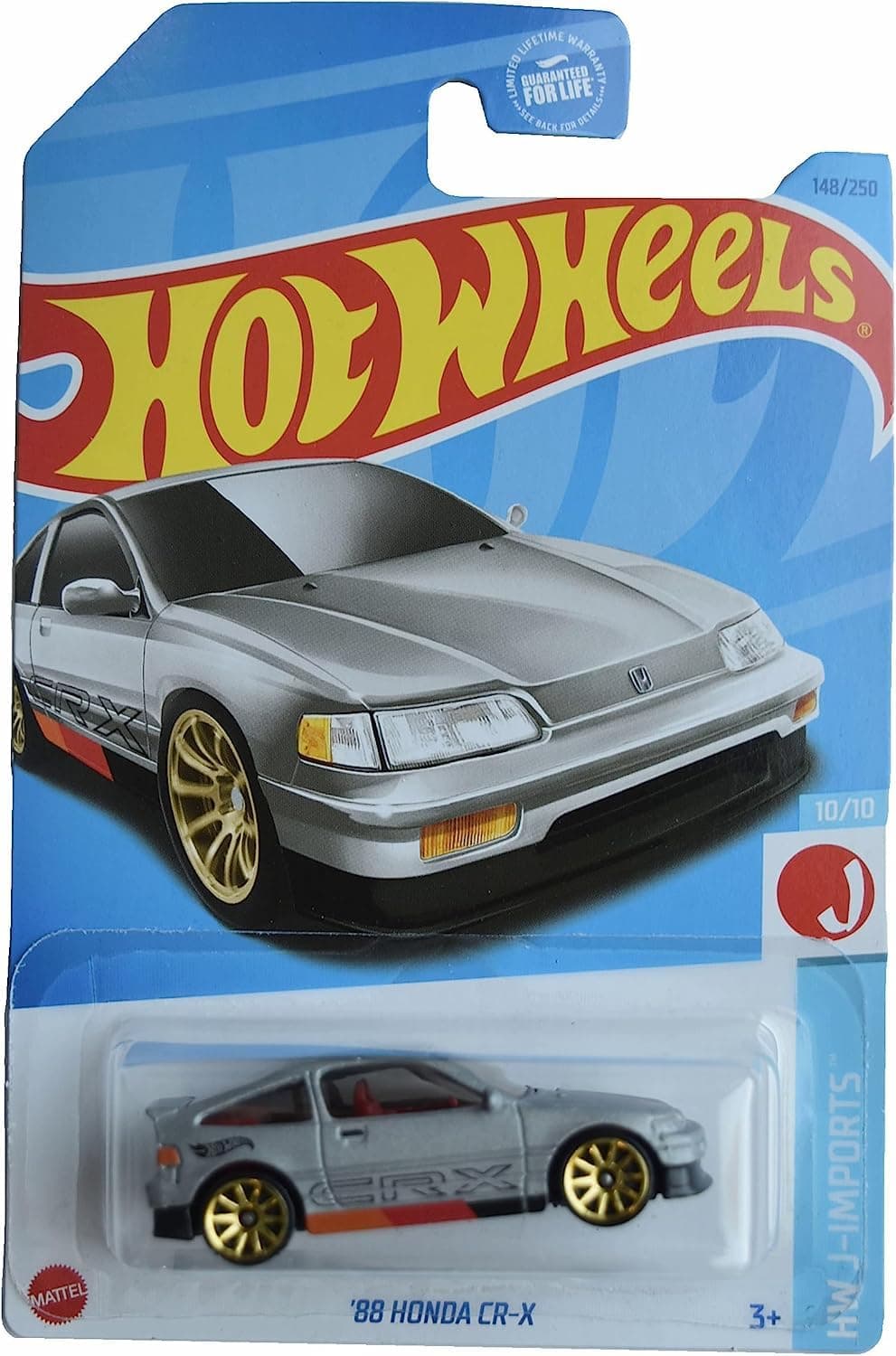 88 Honda CR X, HW J-Imports 10/10 [Silver] 148/250