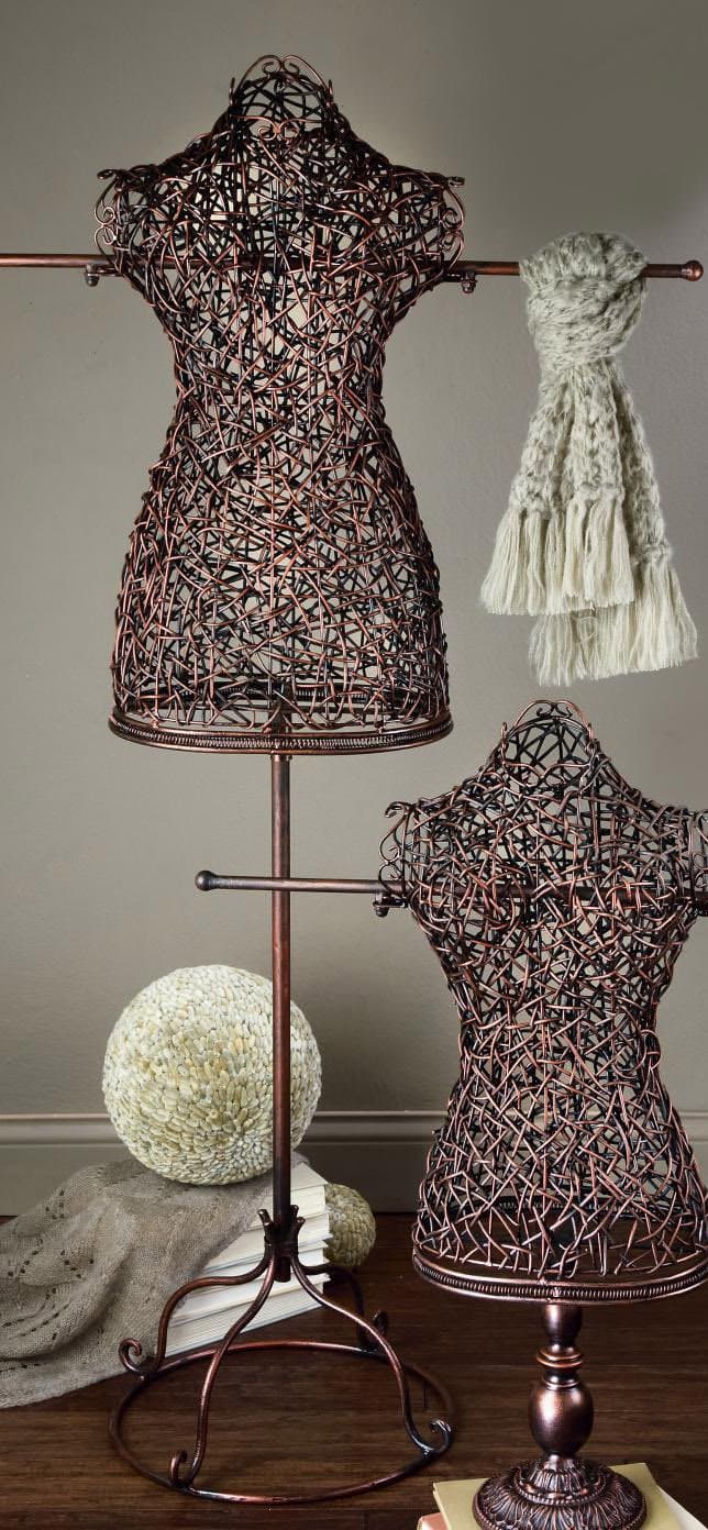 Dress Forms Large Rattan Body Form Display - 55.25" High