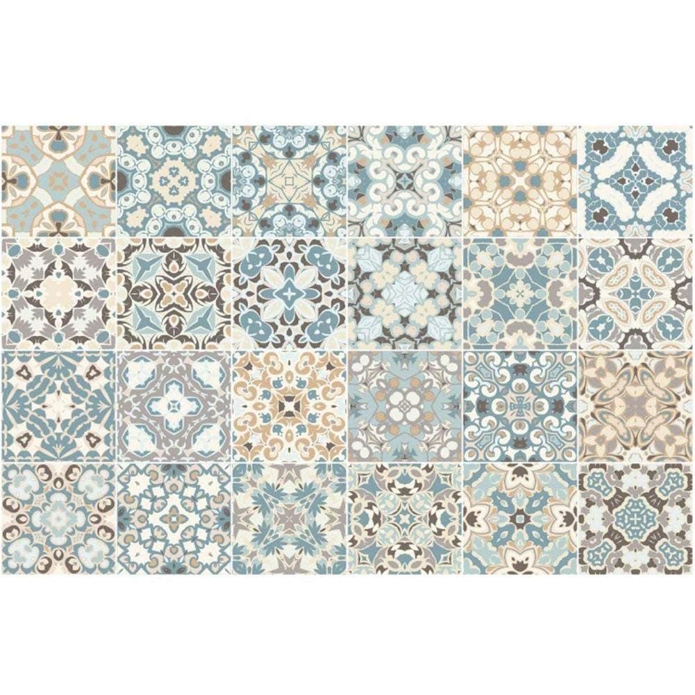 BPA 24pcs Waterproof Tiles Mosaic Wall Sticker Kitchen Bathroom Adhesive Decor