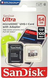 Professional Ultra SanDisk 64GB MicroSDXC Card for LG G3 Smarphone is Custom formatted for high Speed, Lossless Recording Includes Standard SD Adapter. (UHS-1 Class 10 Certified 30MB/sec)