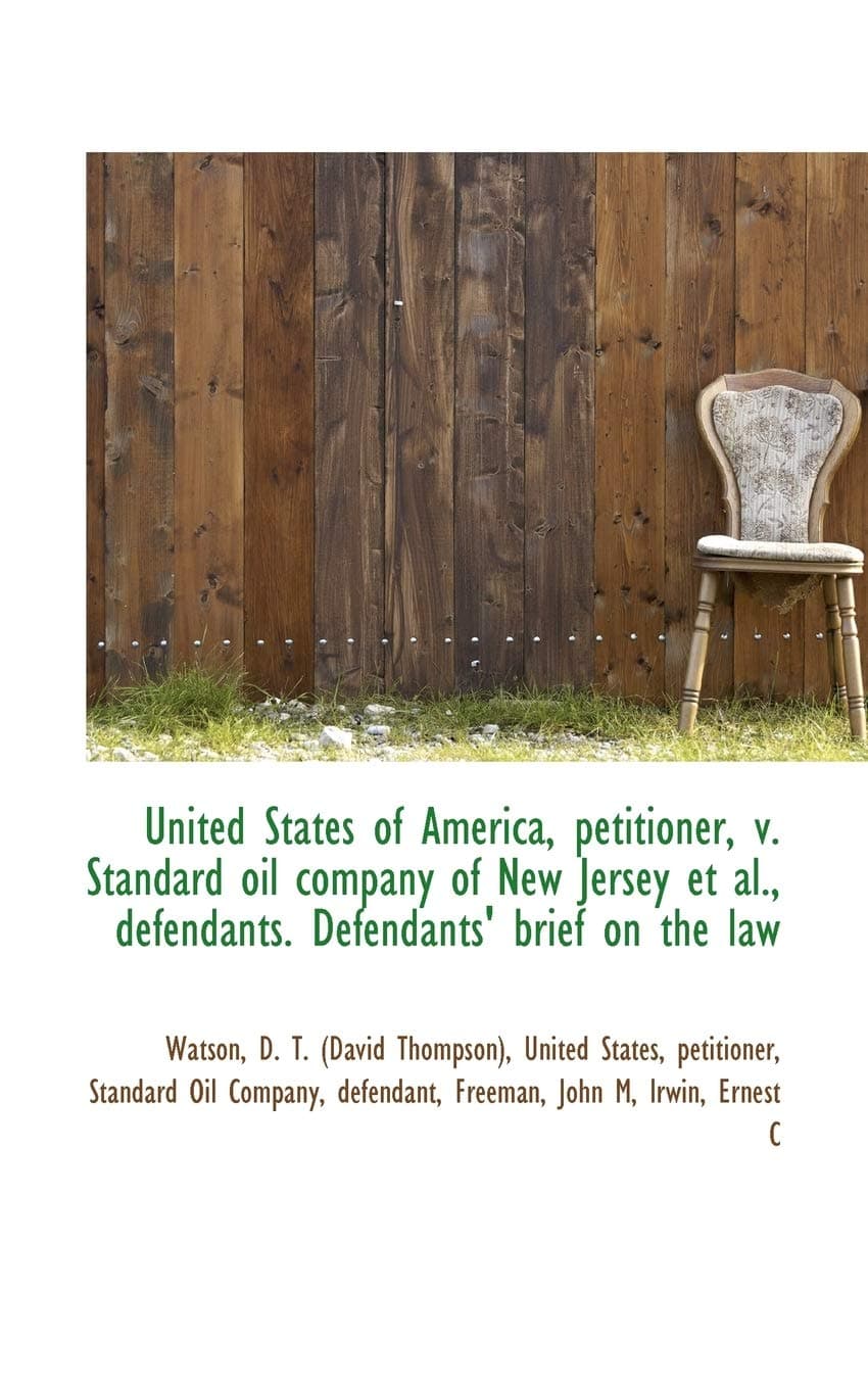 United States of America, Petitioner, V. Standard Oil Company of New Jersey et al., Defendants. Defe