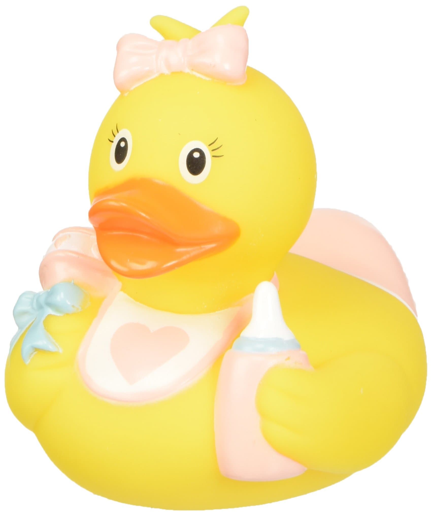 Lilalu 8 x 8 cm/50 g Collector and Baby Rubber Duck Baby Girl Bath Toy