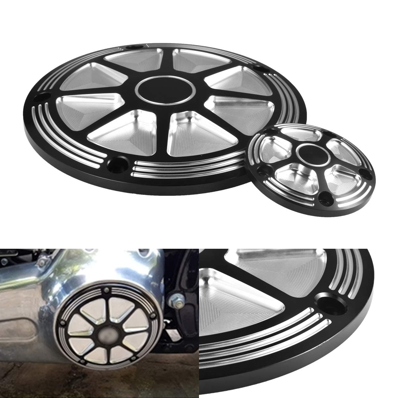 Motorcycle Derby Cover CNC Aluminum Derby Cover Engine Timing Timer Cover for Harley 1999-2014 Harley Davidson Twin Cam Touring Road King Electra Glide