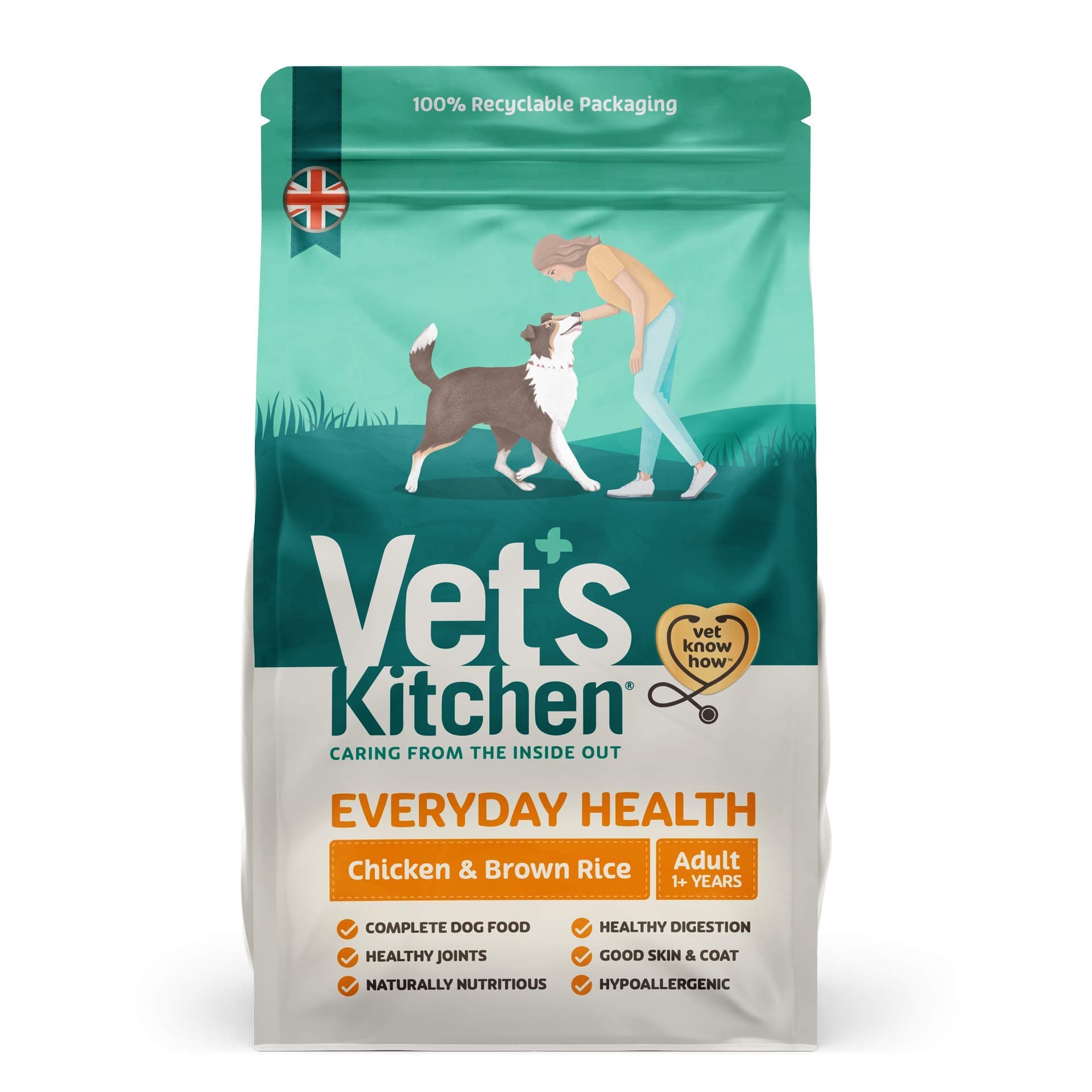 Vet's KitchenEveryday Health - CHICKN/BRWNRICE/12KG