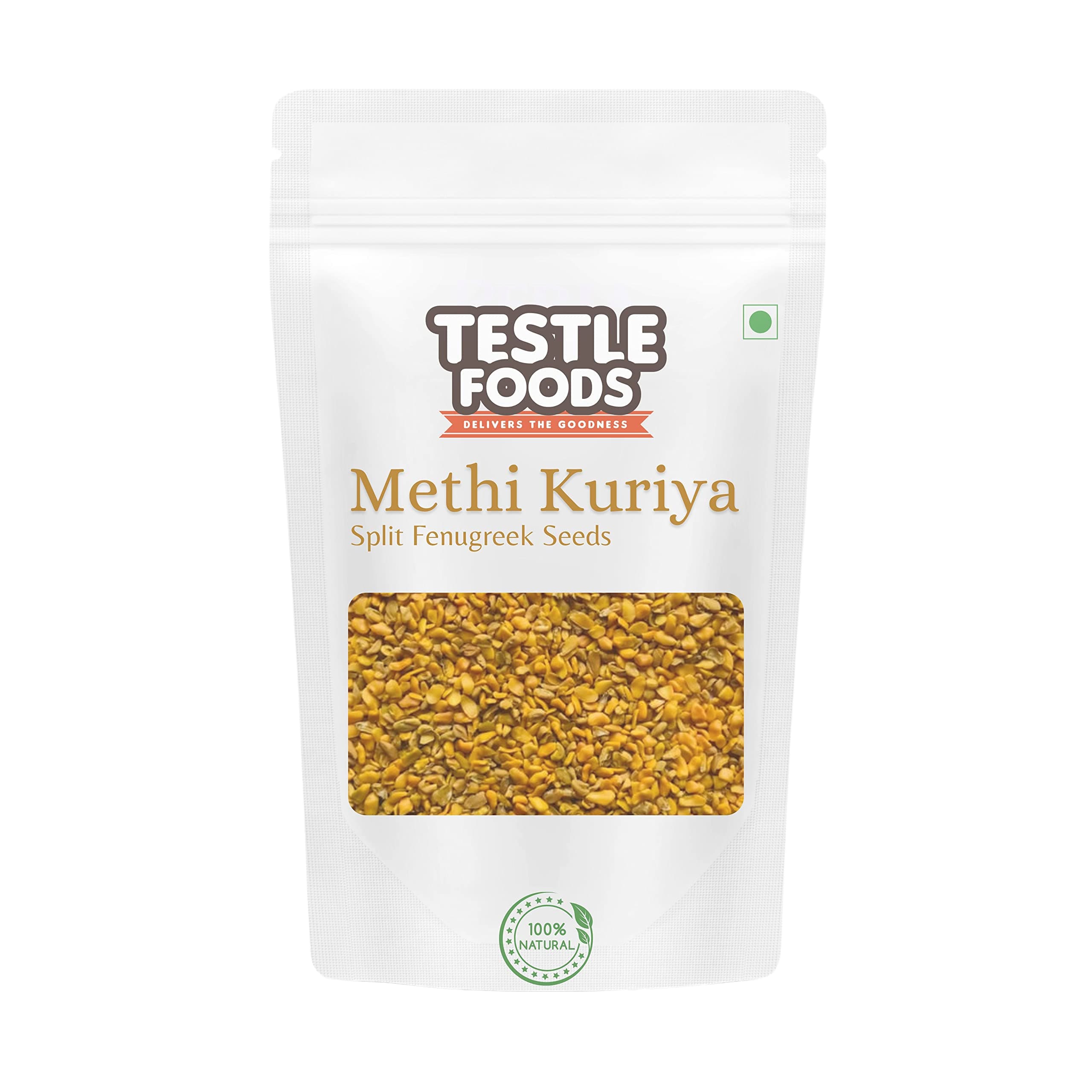 Testle Foods Split Fenugreek Seeds | Methi Kuriya | Methi Dal | 900G,900 Grams