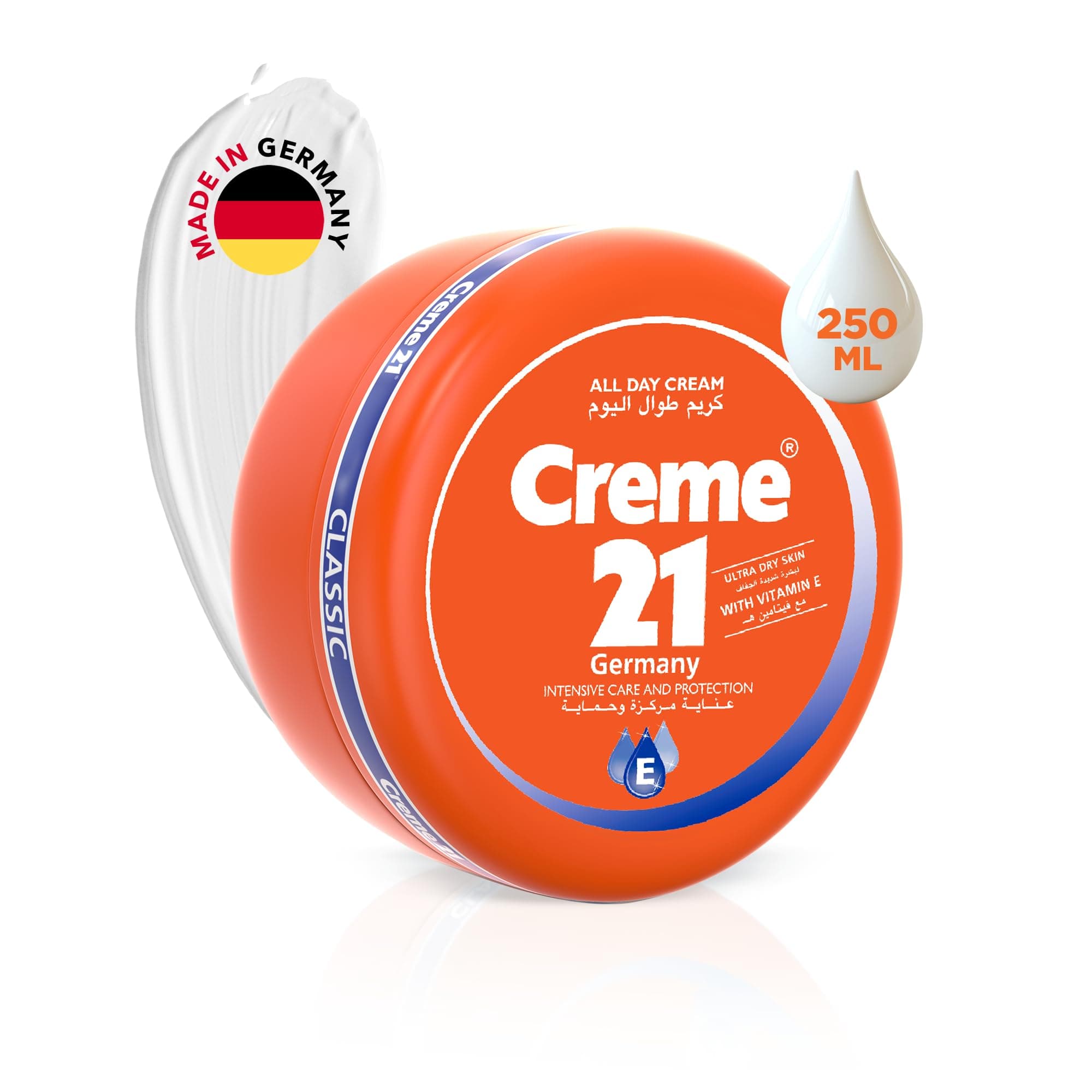 Creme 21 All Day Cream | With Pro-Vitamin B5 And Vitamin E | For Very Dry Skin | Gives Intense Moisturization | non-Greasy ,250 ml