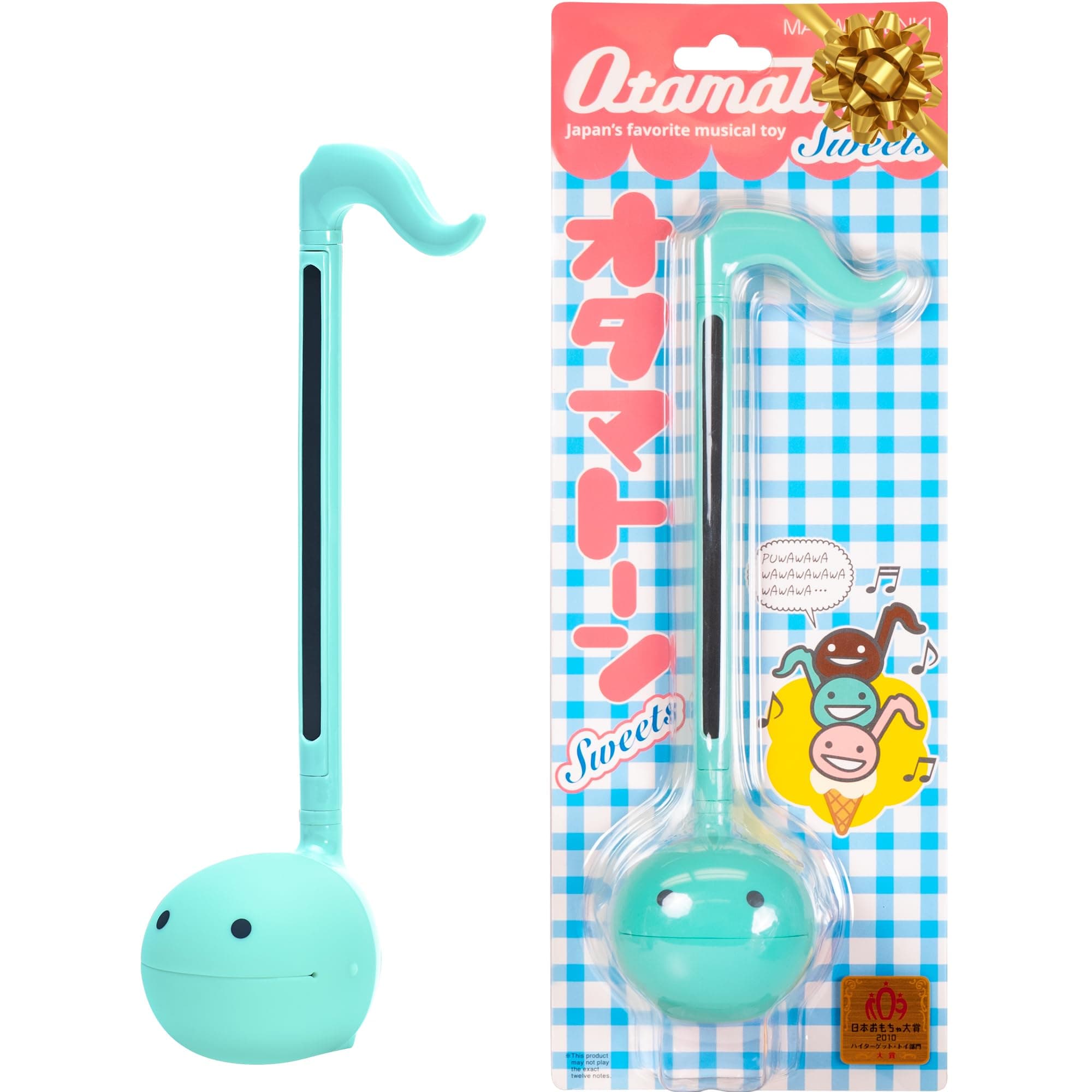 Otamatone Regular Mint Japanese Electronic Musical Instrument, Portable Touch Sensitive Digital Music Instruments Synthesizer, Fun Kids Teens Adults Birthday Christmas Toy Song Game Stuff