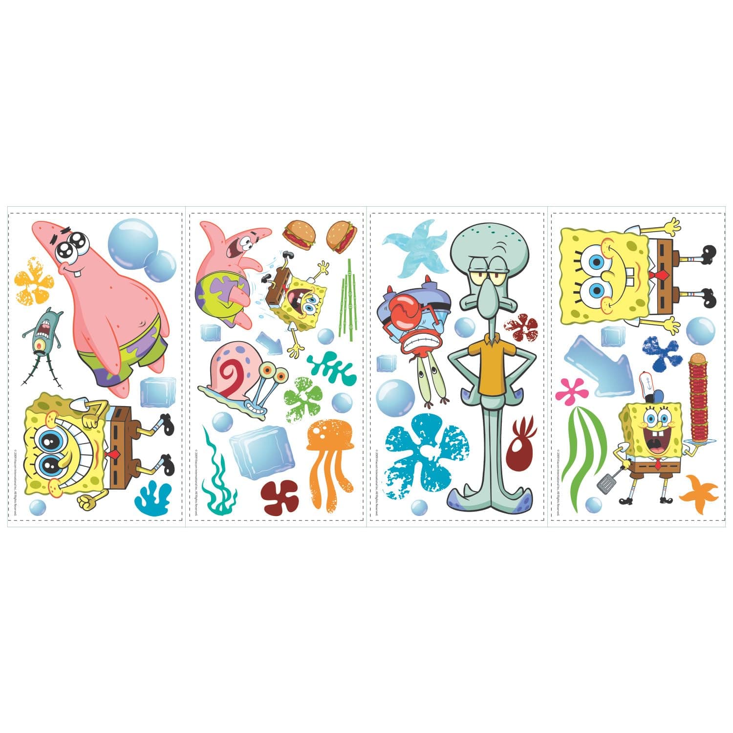 RoomMates RMK1380SCS Spongebob Squarepants Peel and Stick Wall Decals