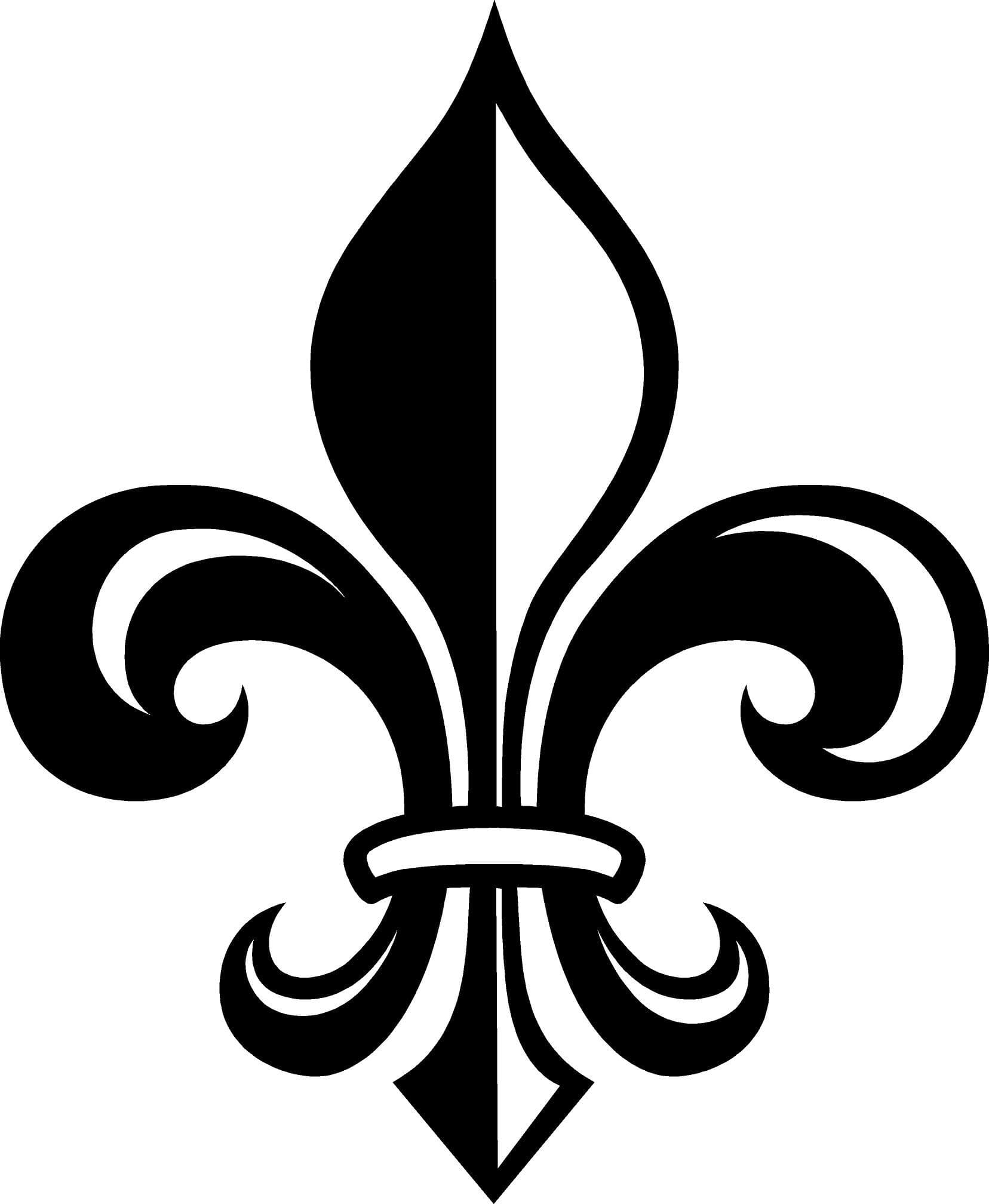 Global Graffix Fleur de lis Style 2 Wall Decal Sticker Home décor 23" x 28"