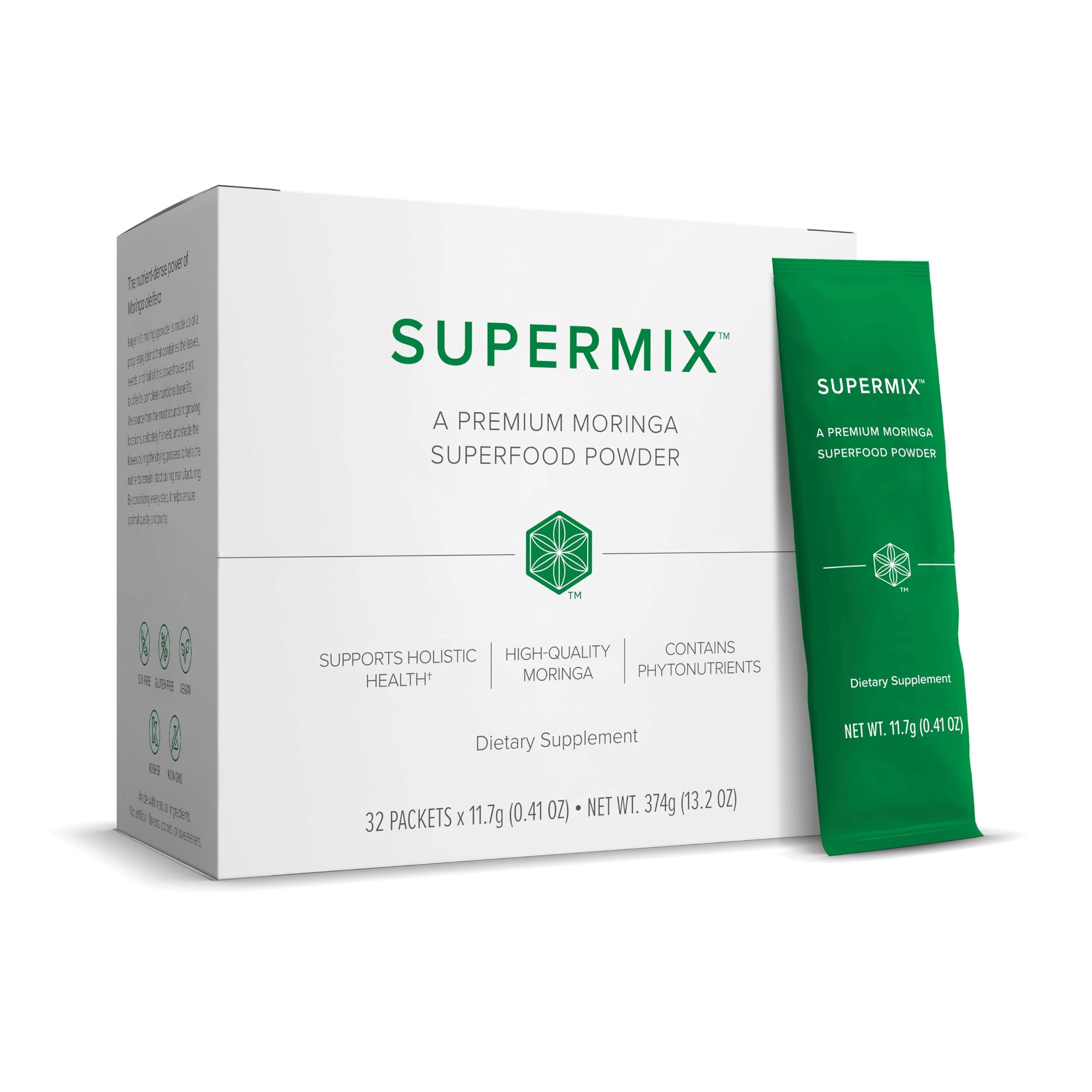 Sponsored Ad - Isagenix SuperMix - Premium Moringa Superfood Powder with Phytonutrients - Convenient Individual Serving Packets - 32 Servings - Tropical Fruit Flavor