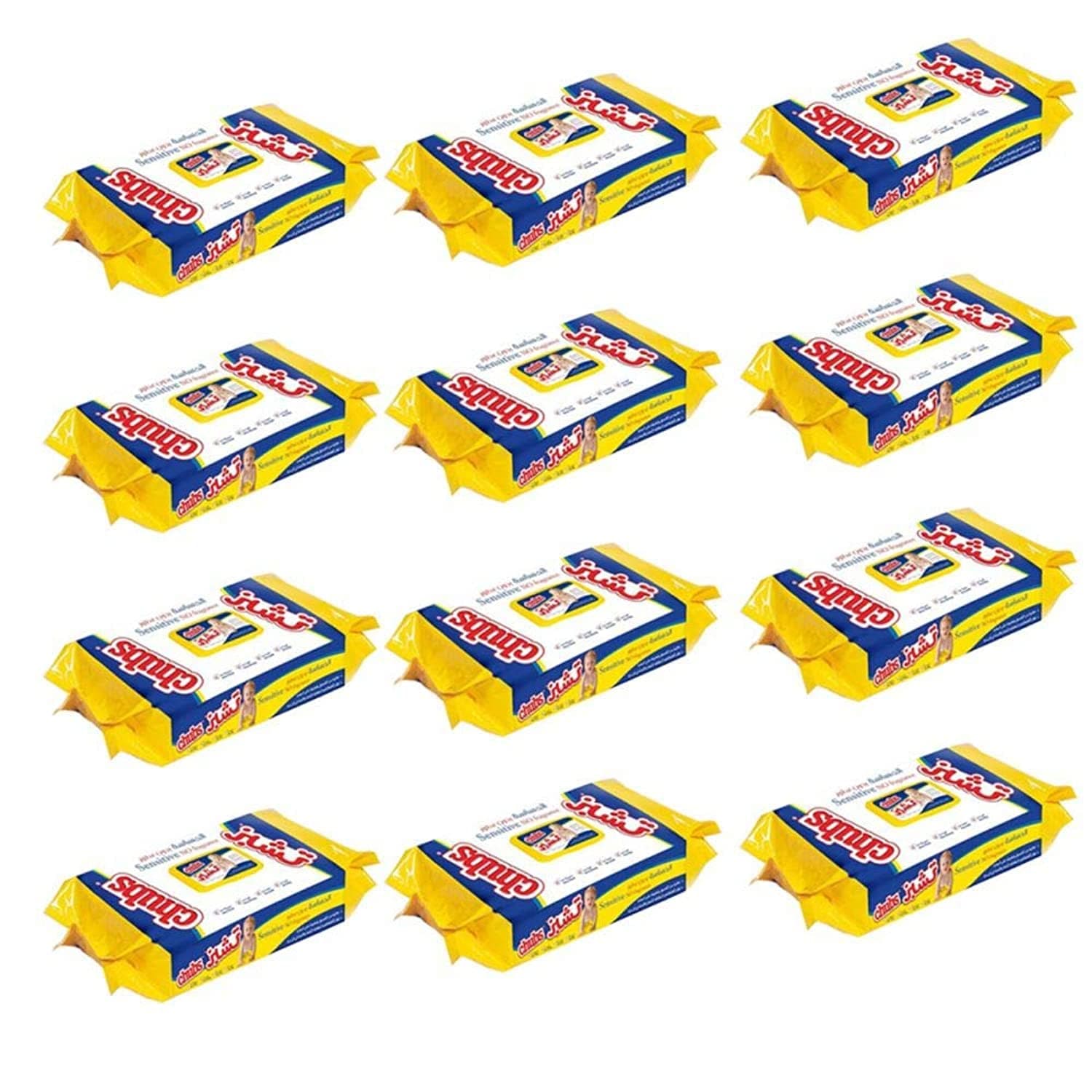 Chubs Sensitive Flow Wipes, 480 Counts