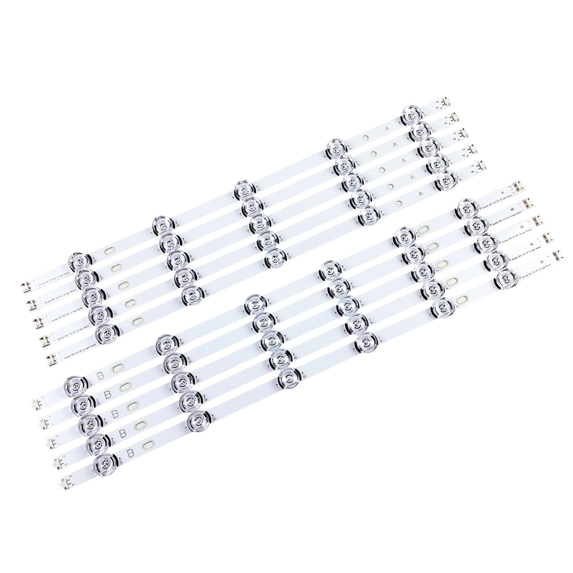 LED backlight strips replacement parts set for LG 55'' TV